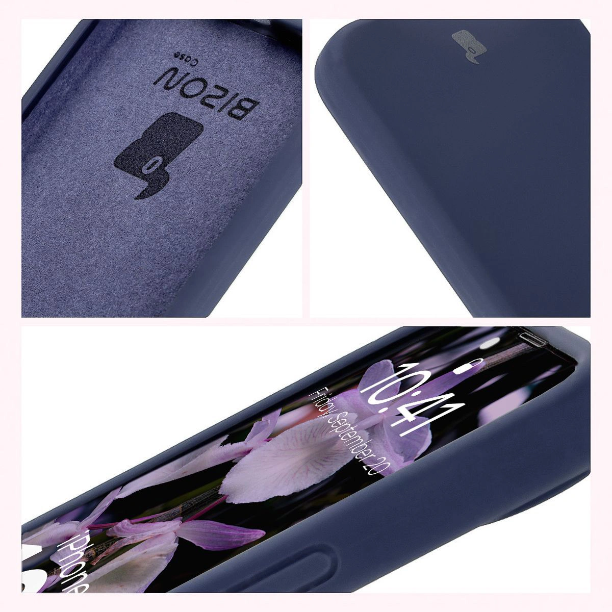 Construction of the Bison Soft Case: integrated covers, raised edges, and microfiber lining for Apple iPhone 16e