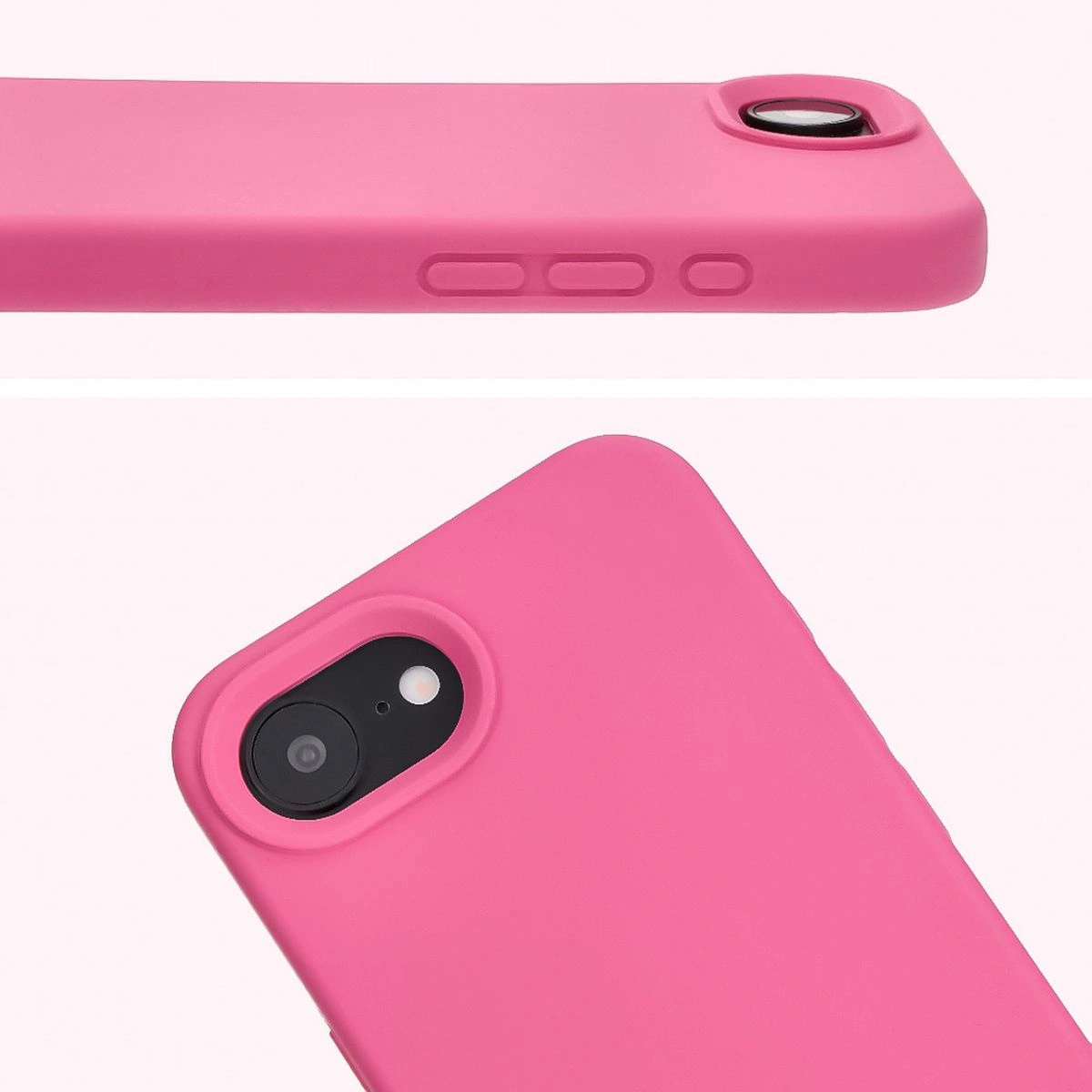 Close-up of the lens cutout in the Bison Soft Case