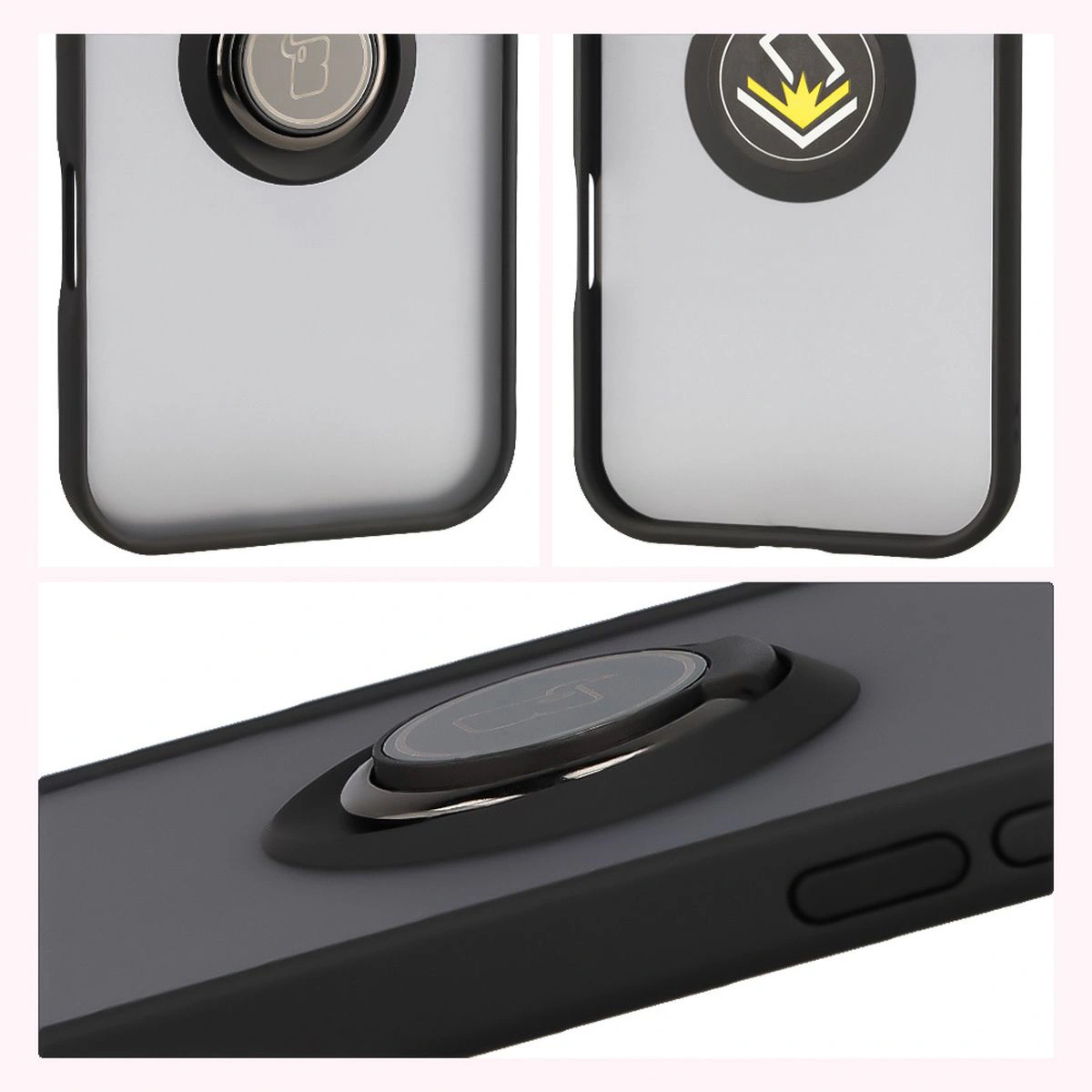 Features of the Bison Case Hybrid Ring for Apple iPhone 17 Air: non-slip frame and matte design