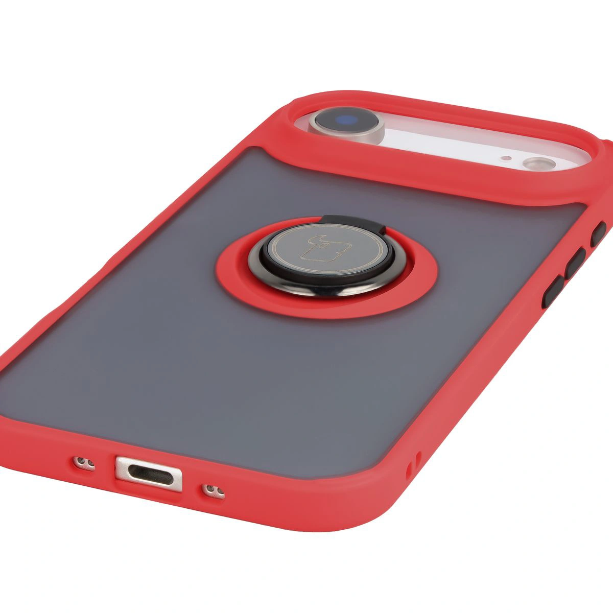 Precise cutouts, integrated covers, and strap cutout in the Bizon Case Hybrid Ring for Apple iPhone 17 Air