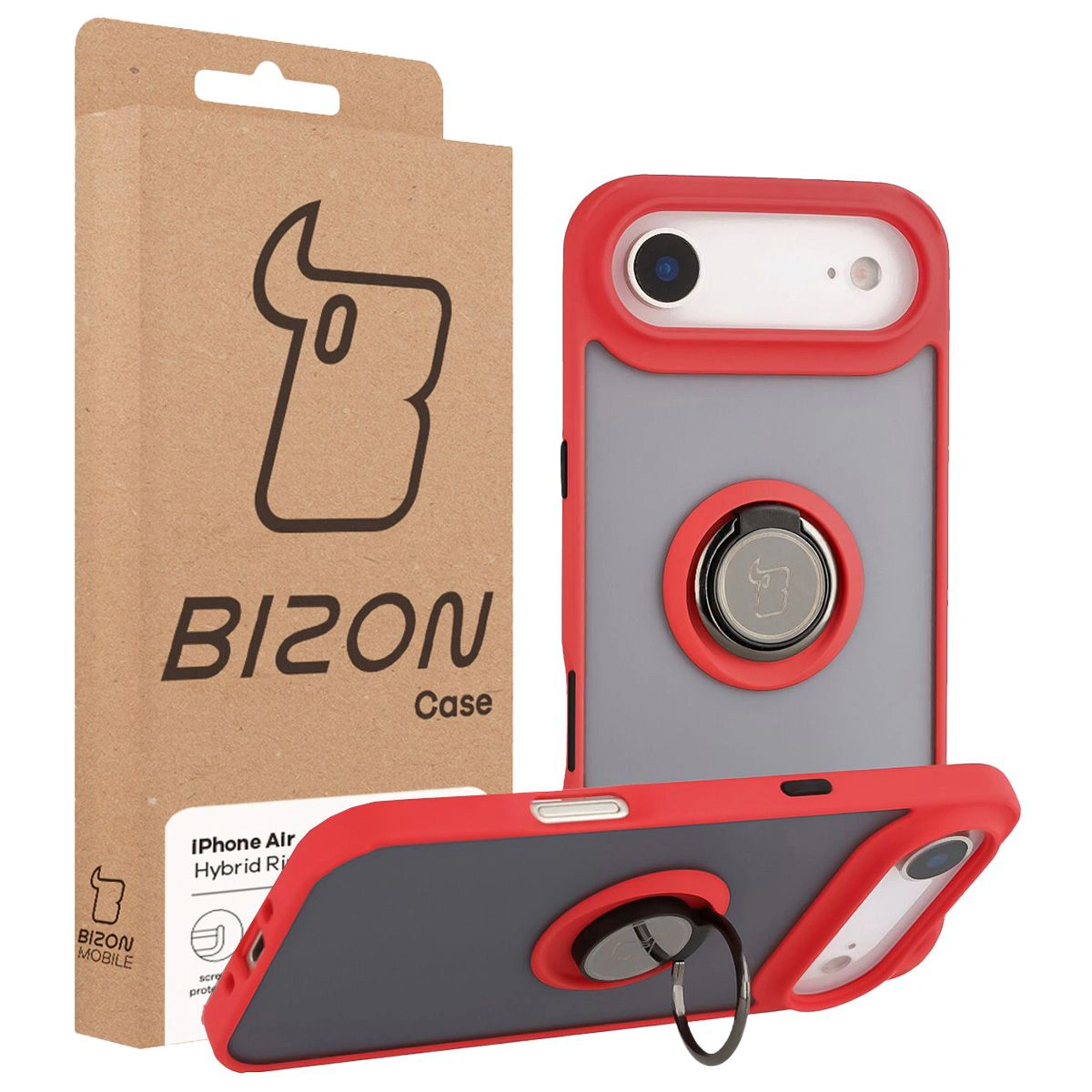 Front of the Bizon Case box with a dedicated label for Apple iPhone 17 Air