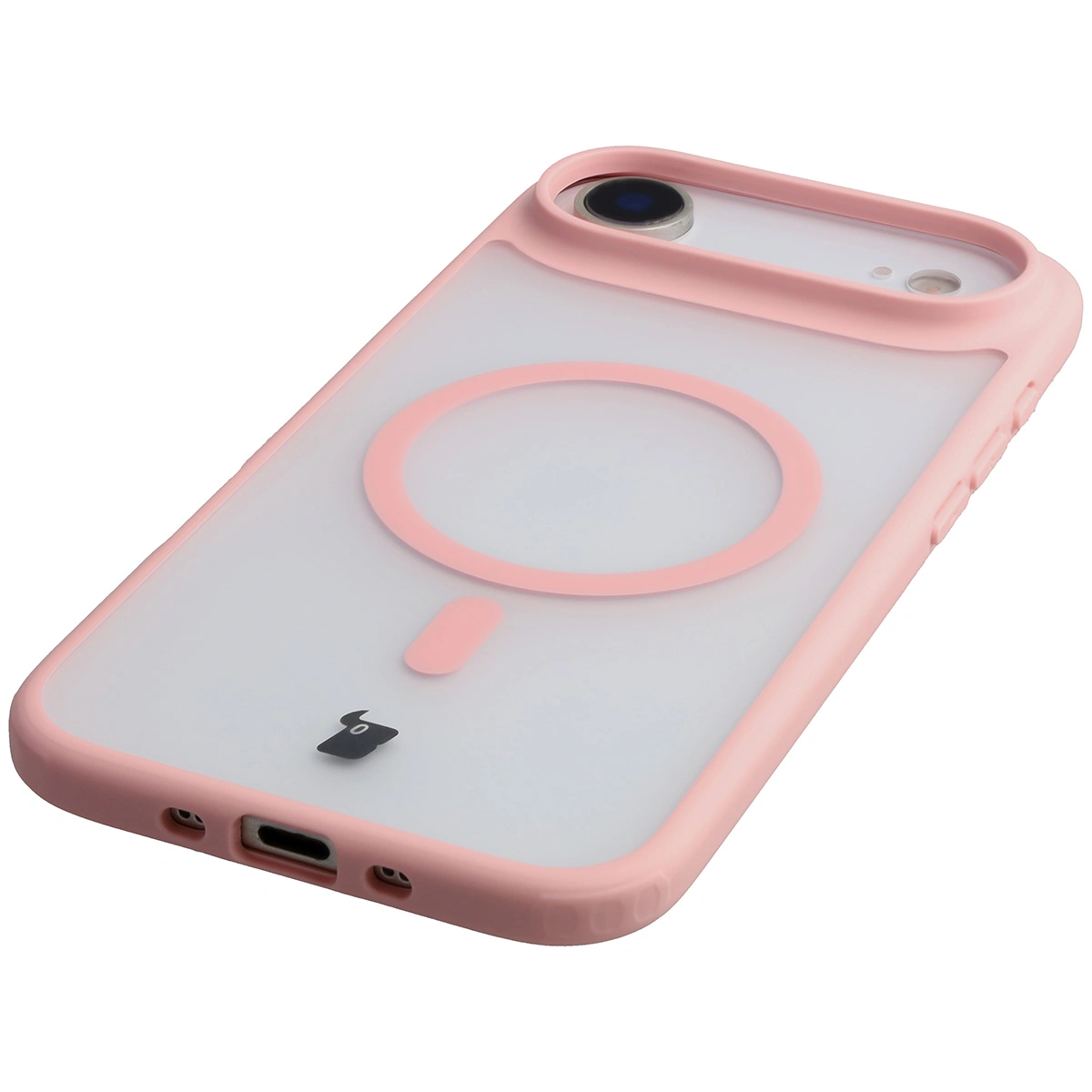 Zintegrowane przyciski, wycięcia i hybrydowy materiał w etui Bizon Case MatteO do Apple iPhone 17 Air