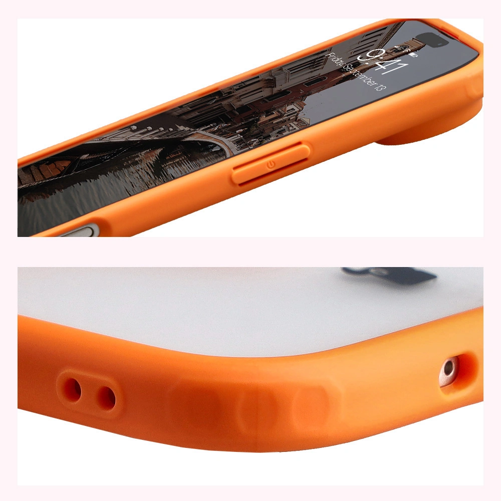Wzmocnione narożniki i podwyższone ranty ekranu w etui Bizon Case MatteO do Apple iPhone 17 Air
