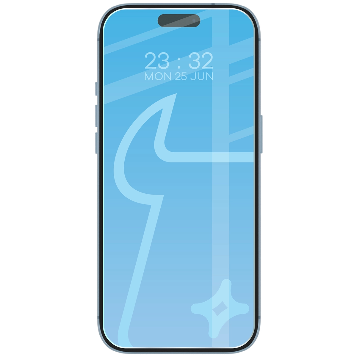 Telefon z nałożonym szkłem Bizon Glass Clear Duo do Apple iPhone Air