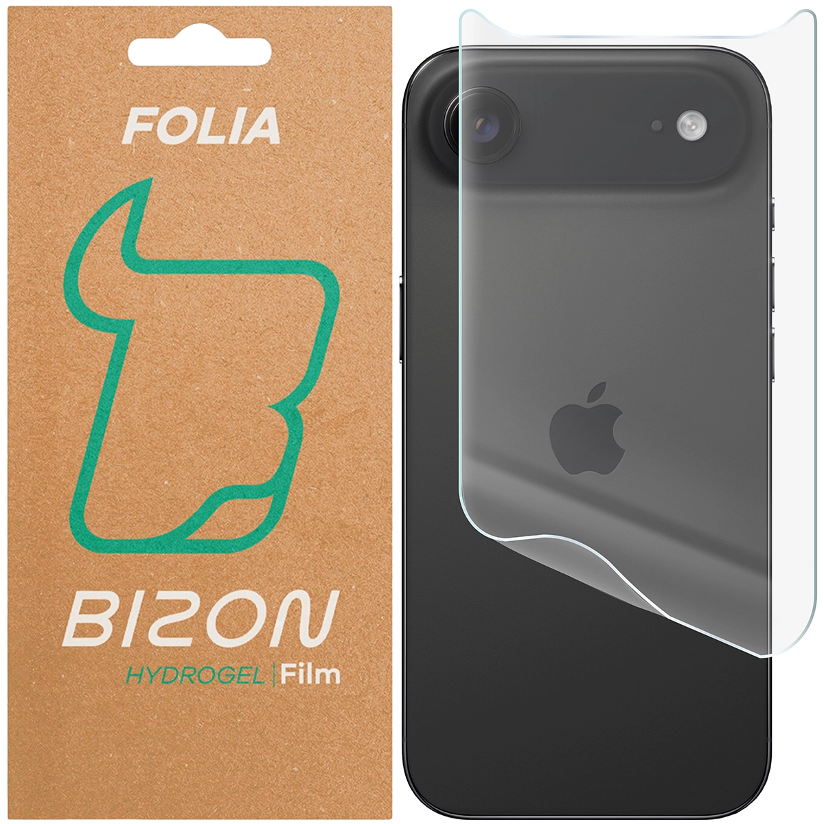 Pudełko i folia hydrożelowa na tył telefonu Bizon Glass Hydrogel Back do Apple iPhone Air