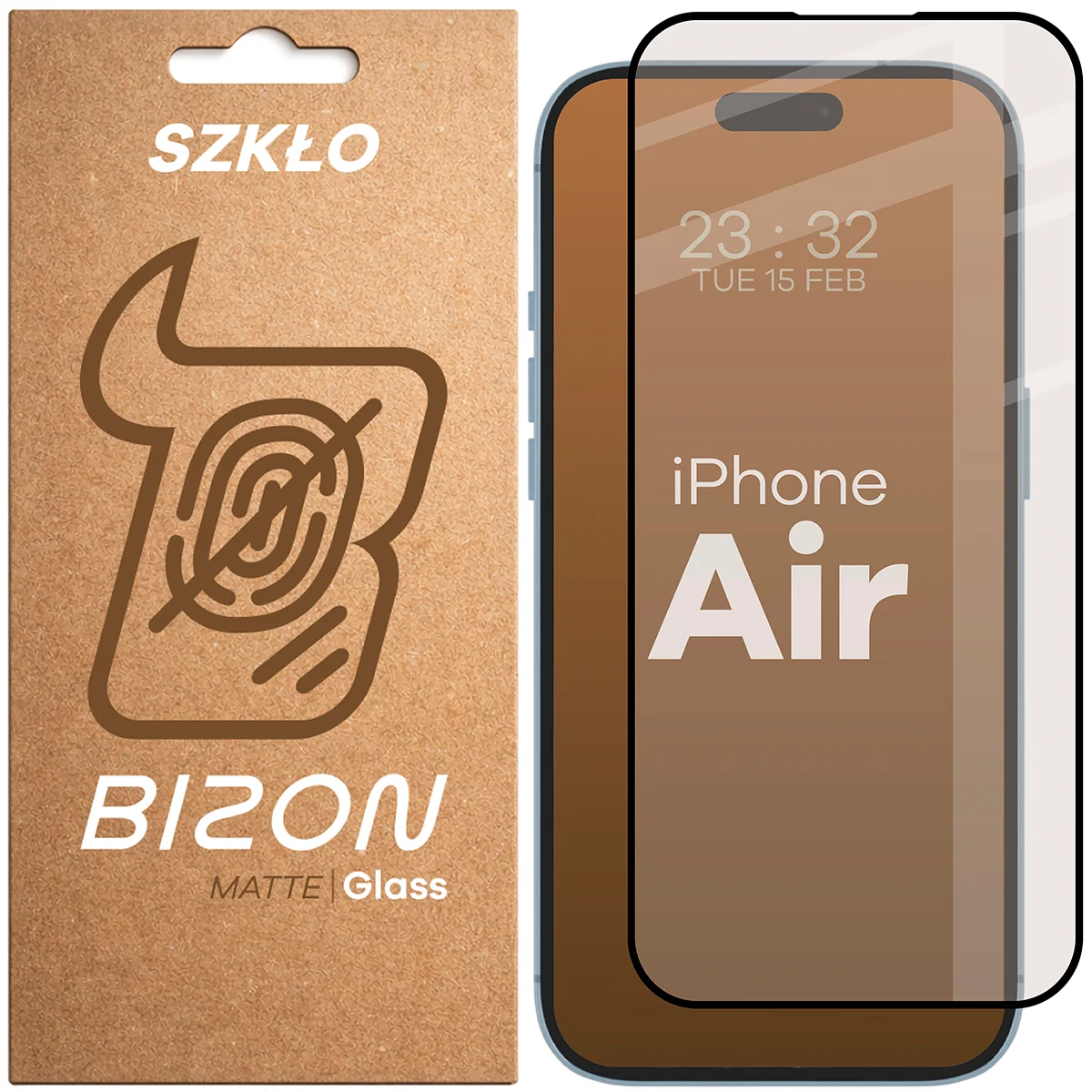 Szkło matowe na ekran Bizon Glass Matte do Apple iPhone Air, 1 sztuka