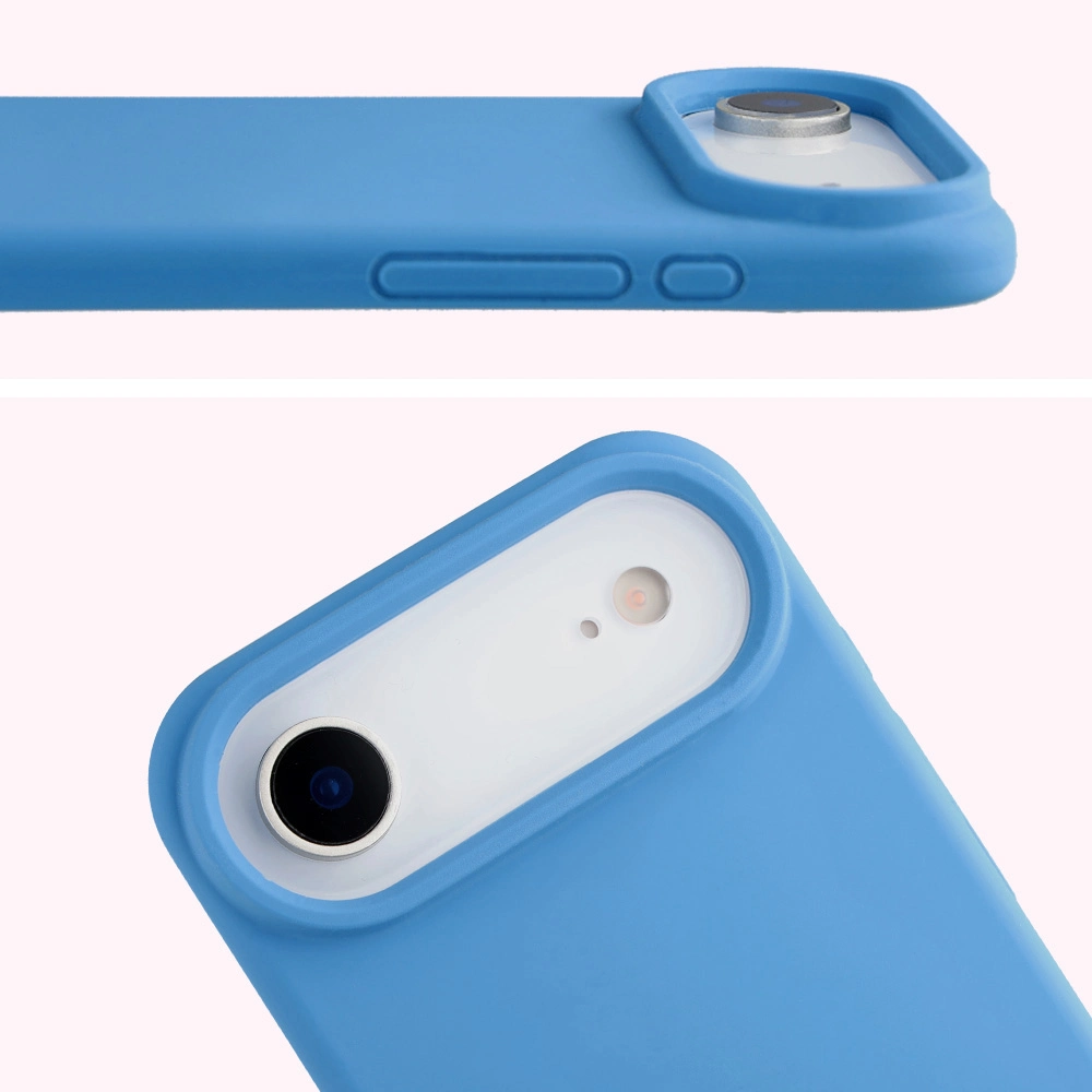 Close-up of the lens cutout in the Bison Soft Case for Apple iPhone 17 Air