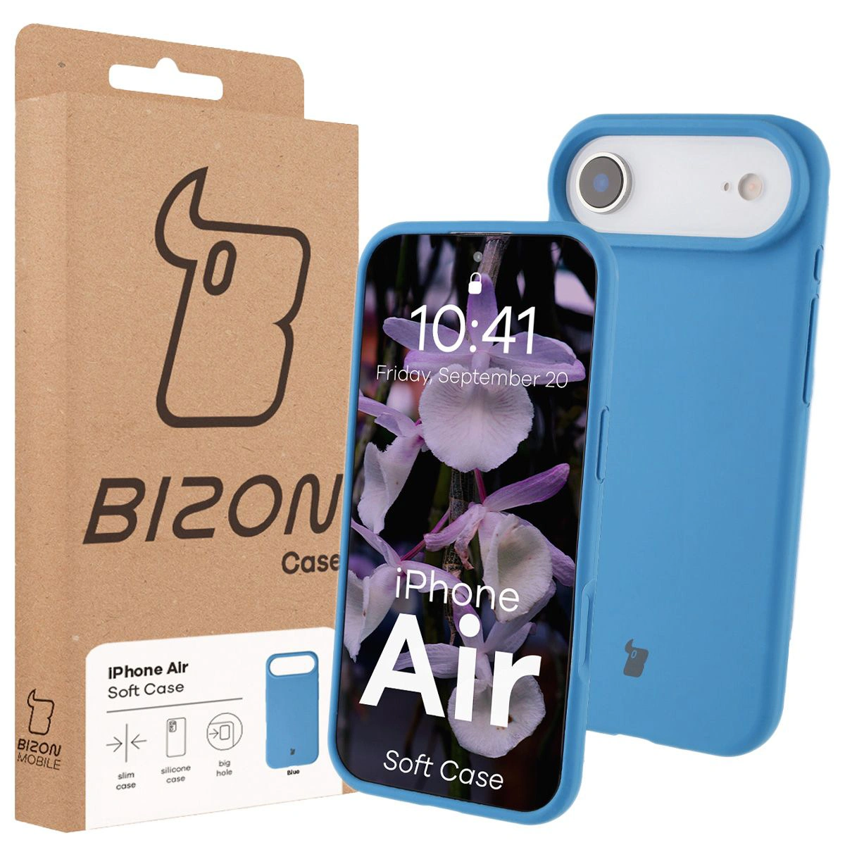 Front of Bison Case box with a dedicated label for Apple iPhone 17 Air