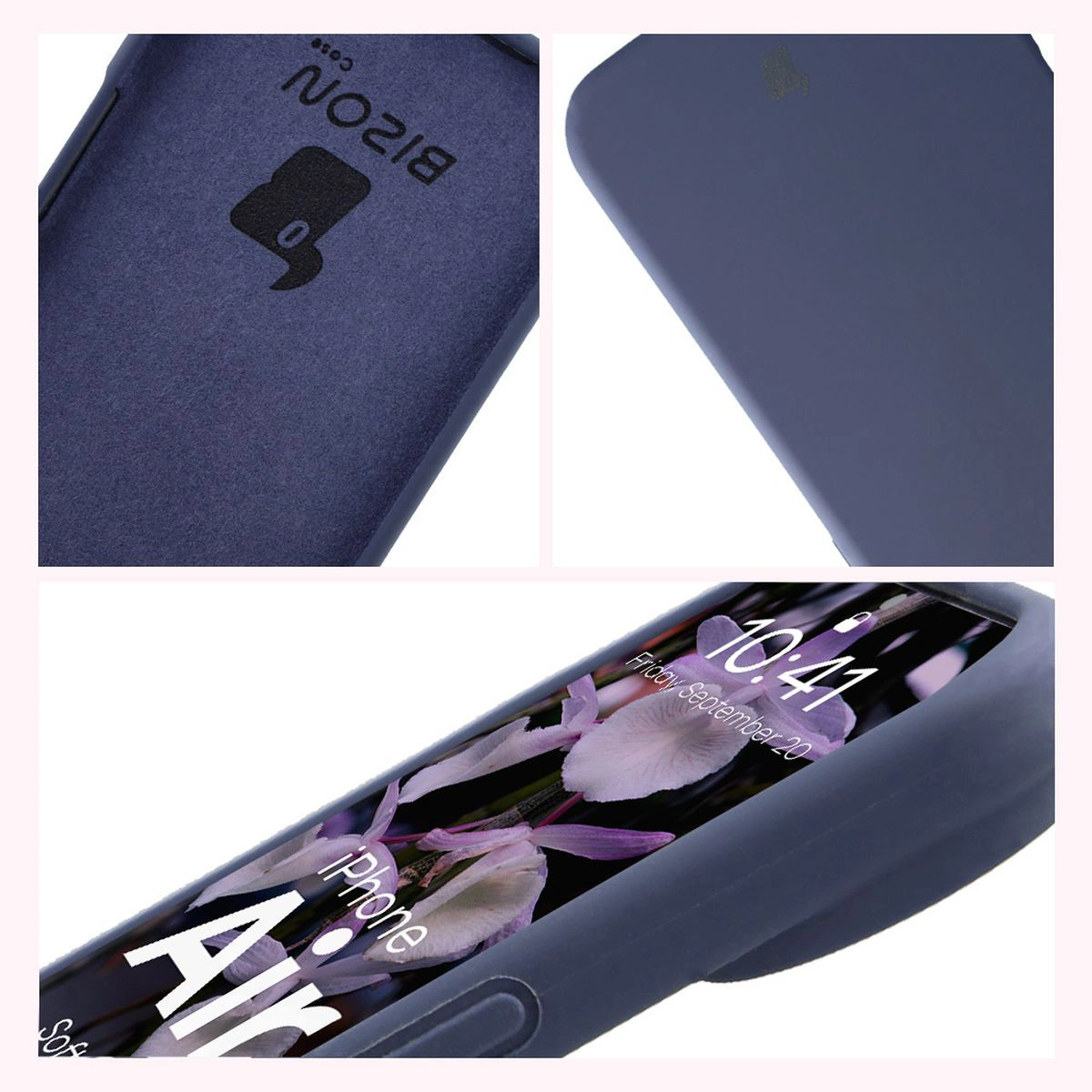 Bison Soft Case construction: integrated covers, raised edges, and microfiber padding for Apple iPhone 17 Air