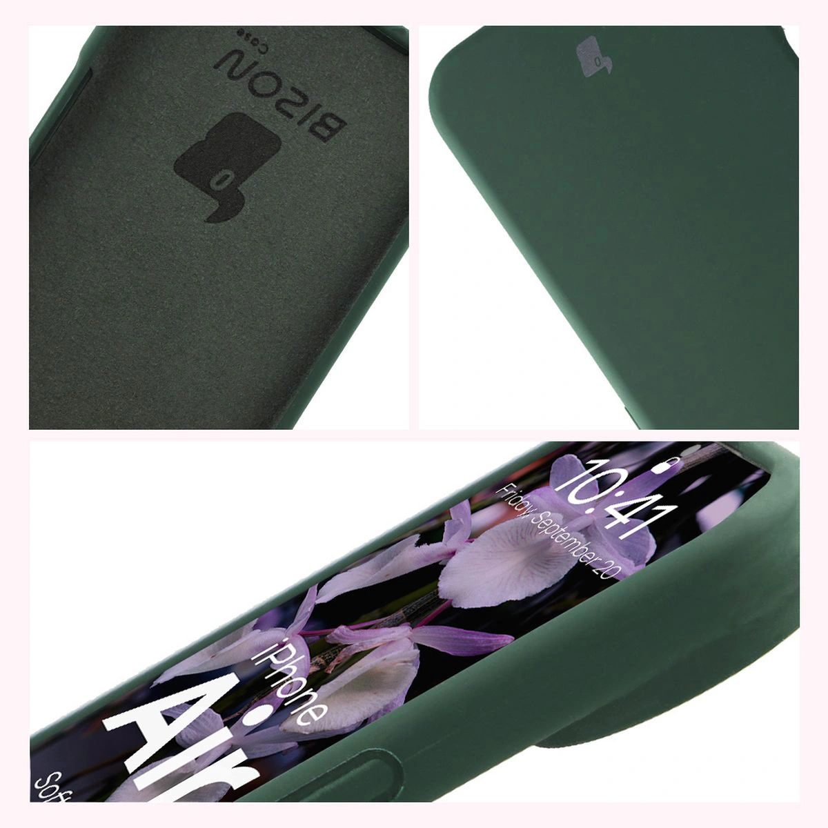Construction of the Bison Soft Case: integrated covers, raised edges, and microfiber lining for Apple iPhone 17 Air