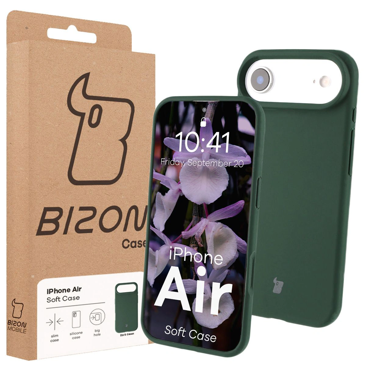 Front of the Bison Case box with a dedicated label for Apple iPhone 17 Air