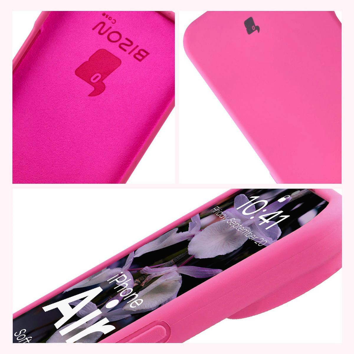 Construction of the Bison Soft Case: integrated covers, raised edges, and microfiber padding