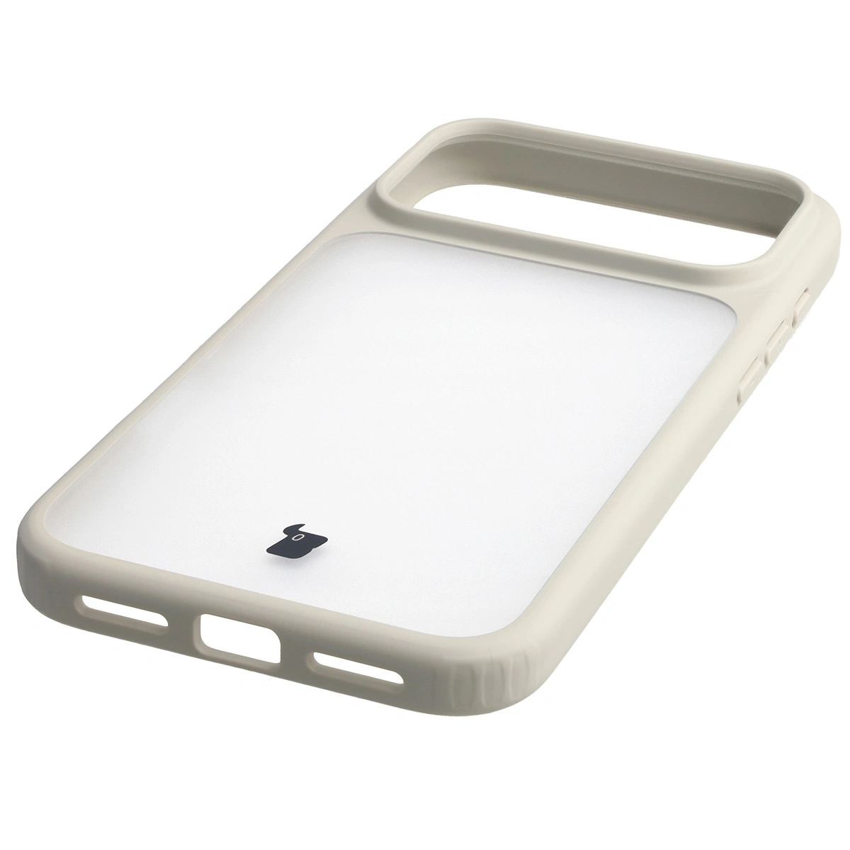 Butoane integrate, decupaje și material hibrid în etui Bizon Case Angelo pentru Apple iPhone 17 Pro Max