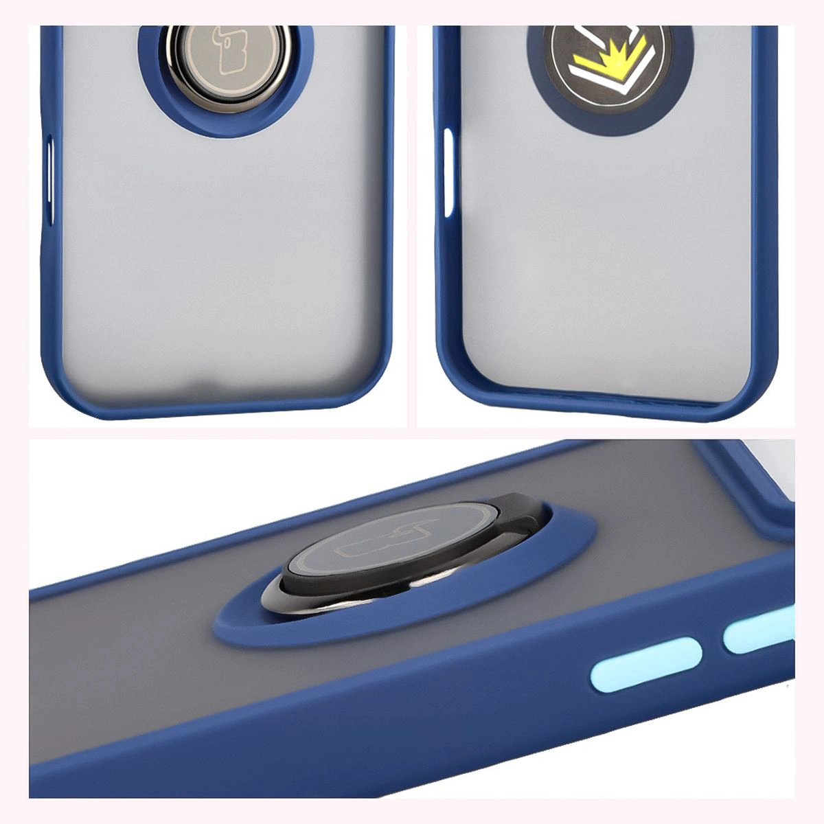 Właściwości Bizon Case Hybrid Ring do Apple iPhone 17 Pro Max: antypoślizgowa ramka i matowy design