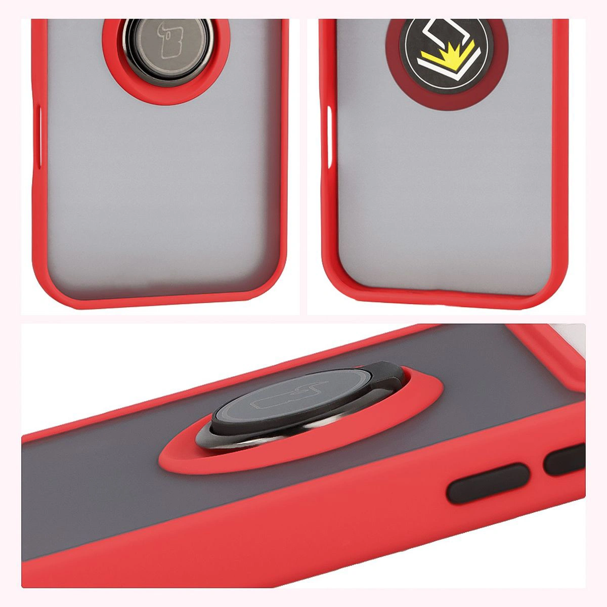 Właściwości Bizon Case Hybrid Ring do Apple iPhone 17 Pro Max: antypoślizgowa ramka i matowy design