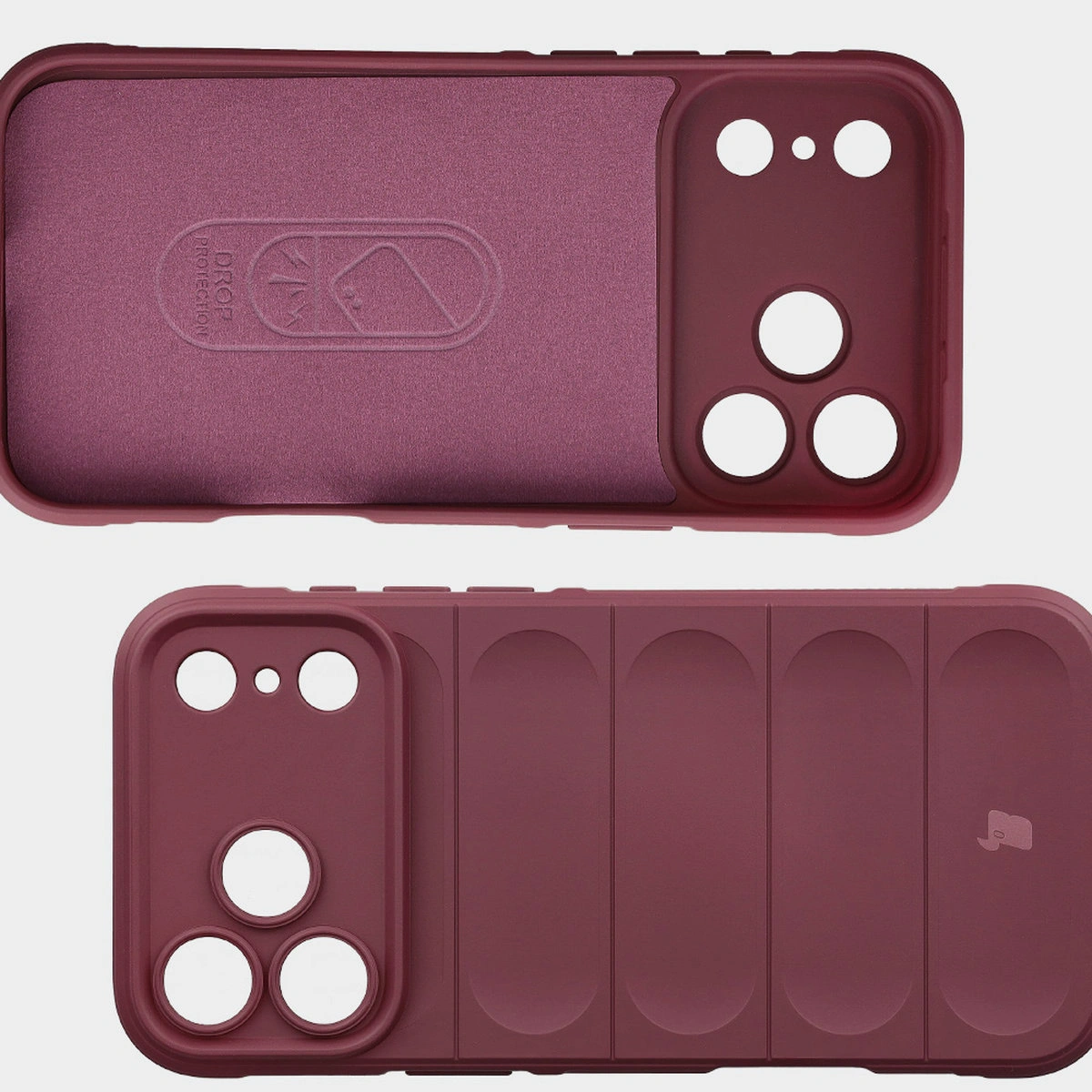 Microfiber lining, grooves on the back and reinforced corners in the Bison Case Tur for Apple iPhone 17 Pro Max