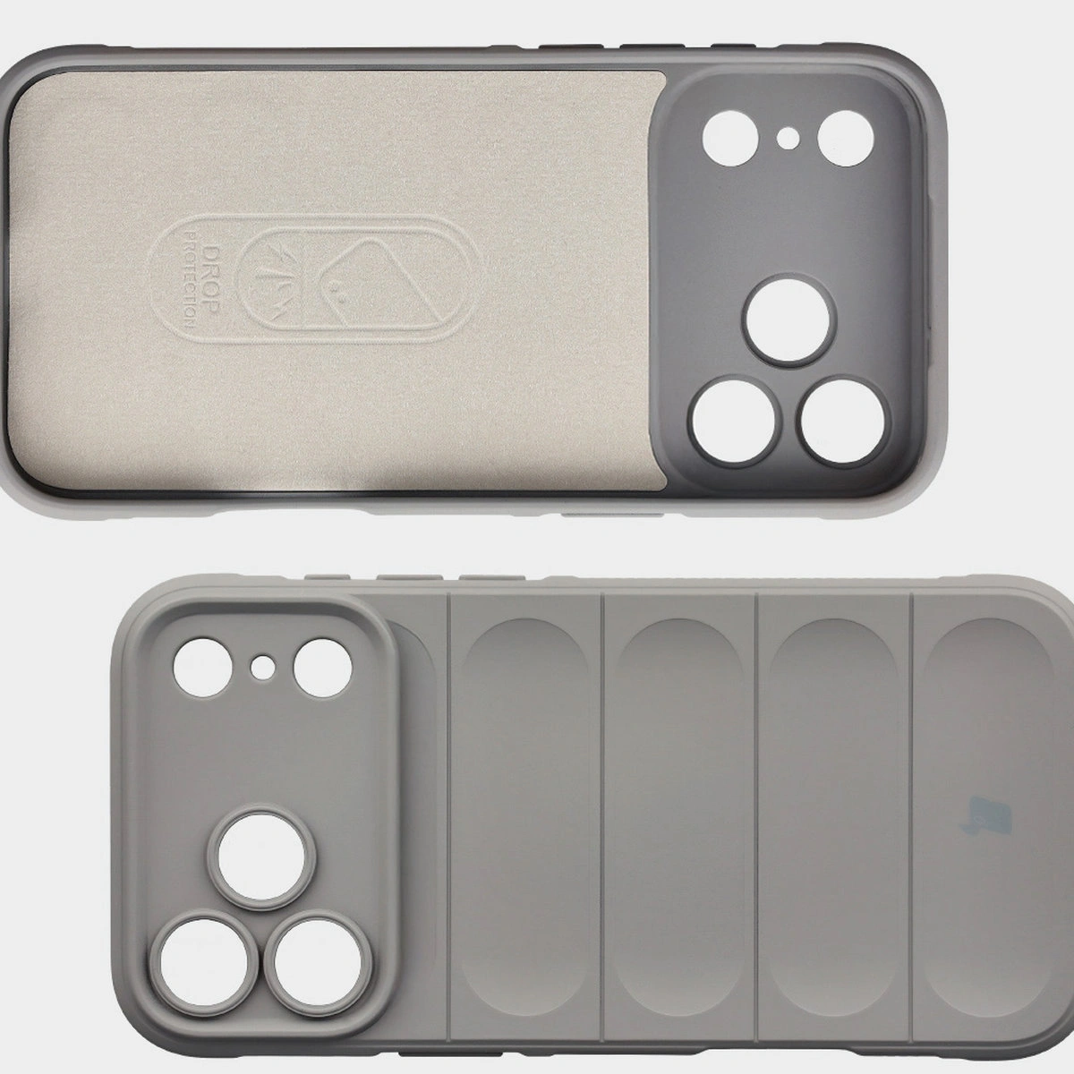 Wyściółka z mikrofibry, wyżłobienia na pleckach i wzmocnione narożniki w etui Bizon Case Tur do Apple iPhone 17 Pro Max