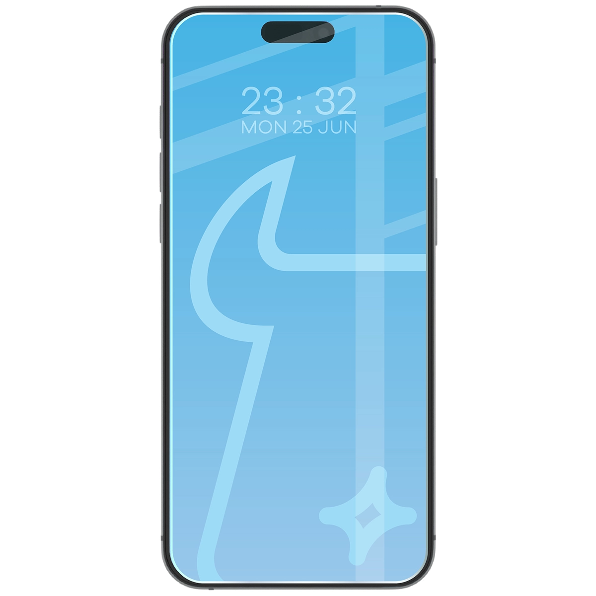 Telefon z nałożonym szkłem Bizon Glass Clear 2 do Apple iPhone 17 Pro Max