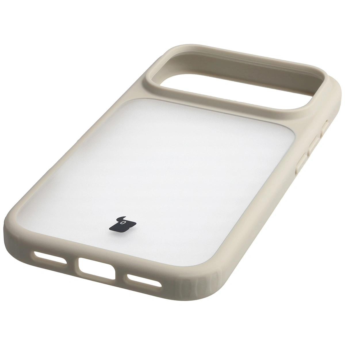 Butoane integrate, decupaje și material hibrid în etui Bizon Case Angelo pentru Apple iPhone 17 Pro