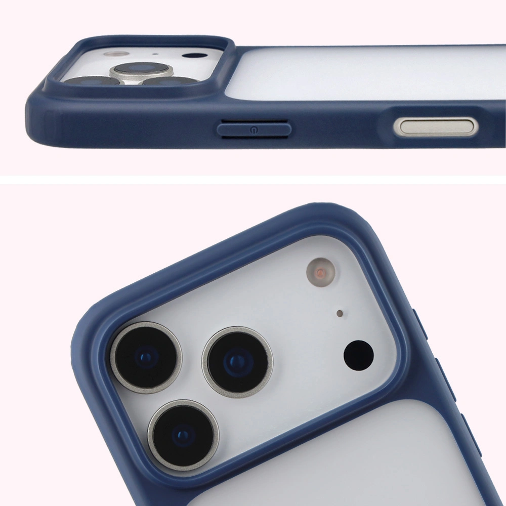 Decupaj complet și margini ridicate pentru cameră în etui Bizon Case Angelo pentru Apple iPhone 17 Pro