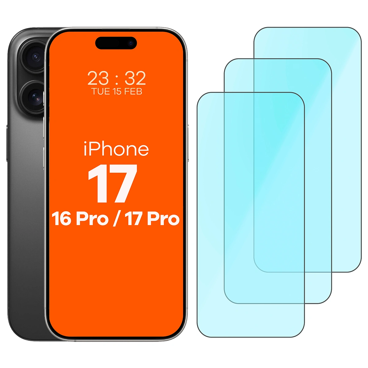 Szkło hartowane Bizon Smart Glass do iPhone 17 / 17 Pro / 16 Pro