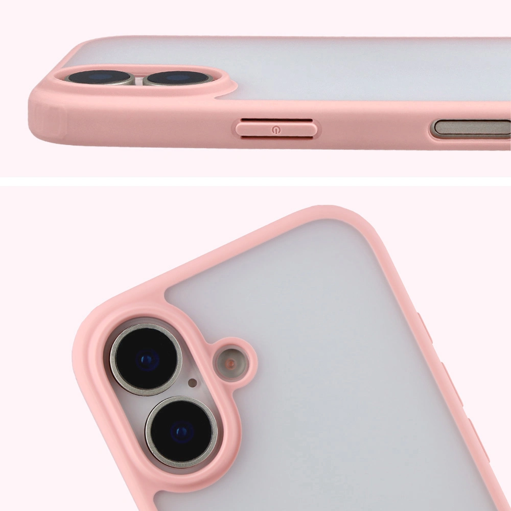 Decupaj complet și margini ridicate pentru cameră în etui Bizon Case Angelo pentru Apple iPhone 17