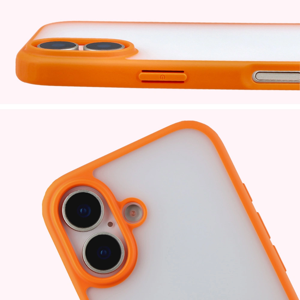 Decupaj complet și margini ridicate pentru cameră în etui Bizon Case Angelo pentru Apple iPhone 17