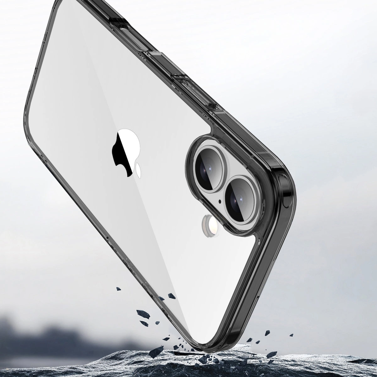 Kivágás a kamerához a Bizon Case Halo tokban az Apple iPhone 17-hez