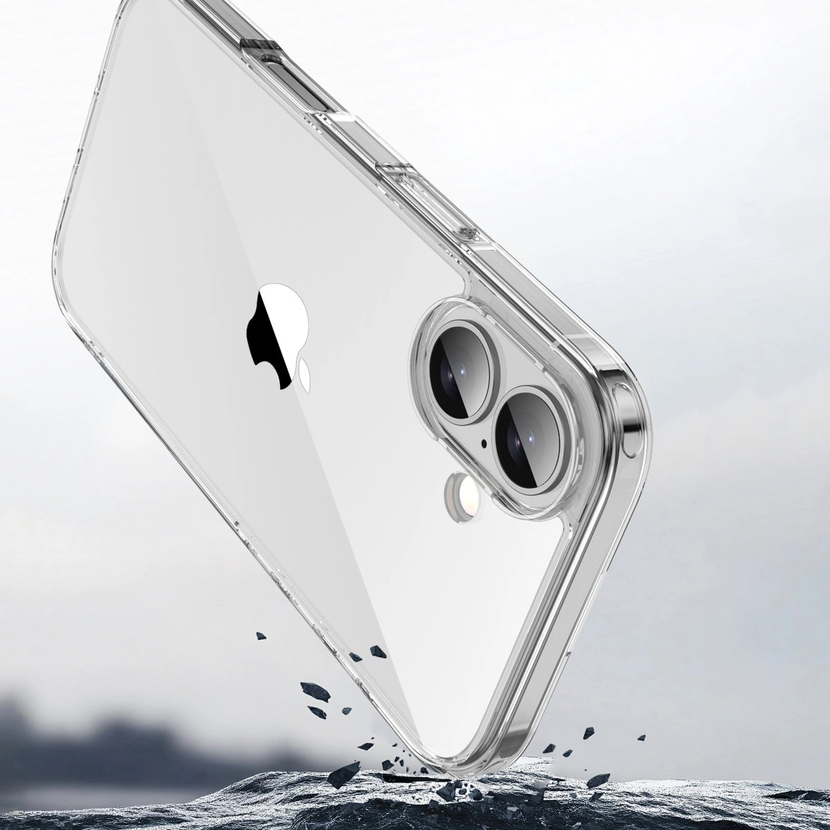 Wycięcie na aparat w etui Bizon Case Halo do Apple iPhone 17
