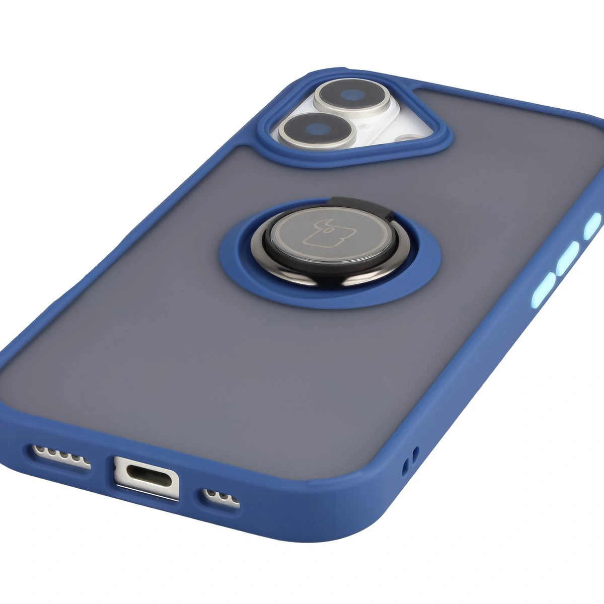 Precise cutouts, integrated covers, and a cutout for a lanyard in the Bison Case Hybrid Ring for Apple iPhone 17