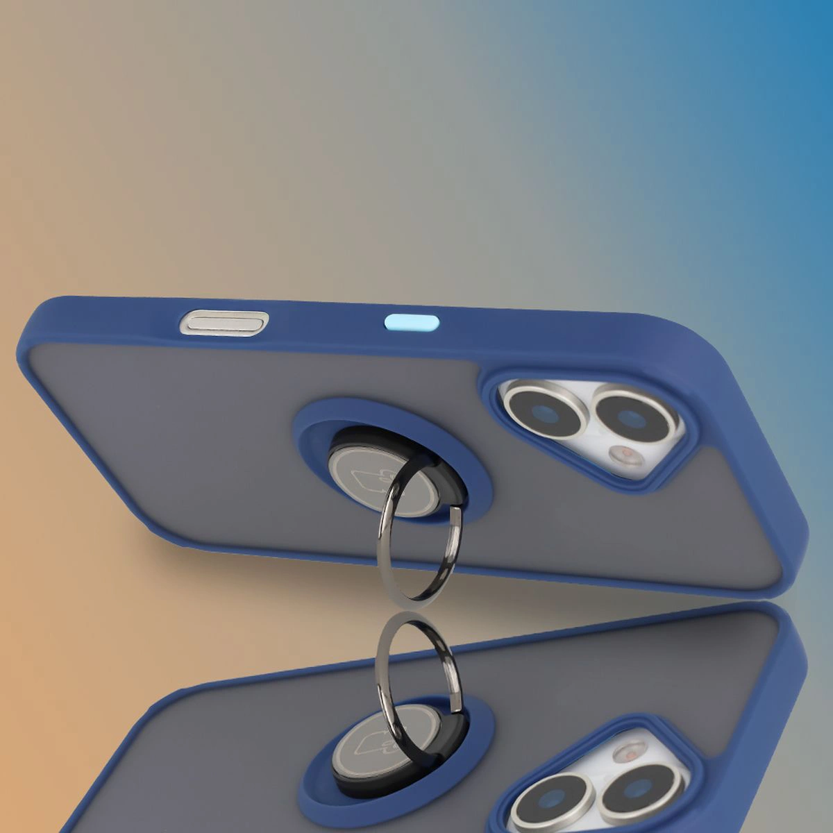 Grip as a stand in the Bison Hybrid Ring case for Apple iPhone 17
