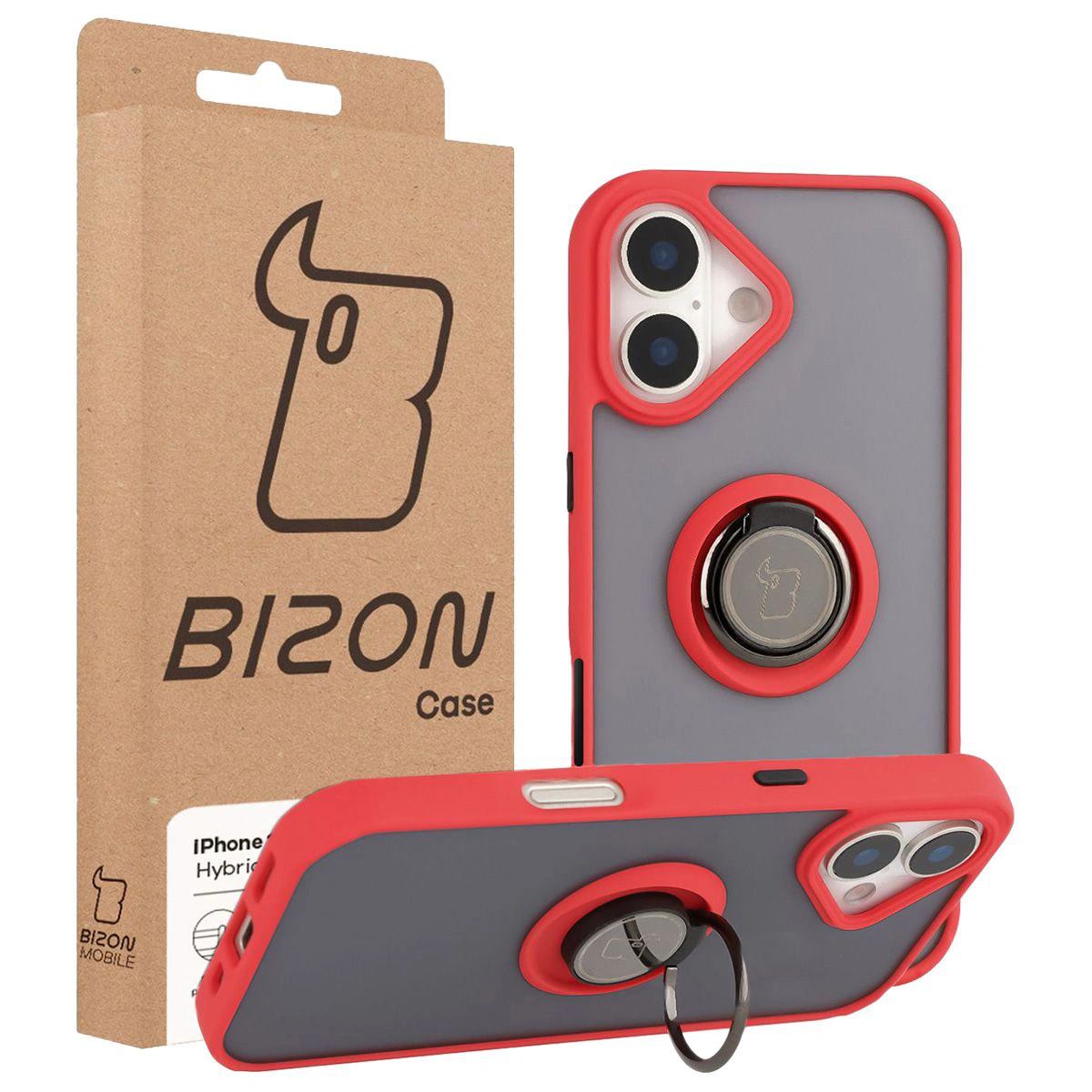 Front of the Bison Case box with a dedicated label for Apple iPhone 17