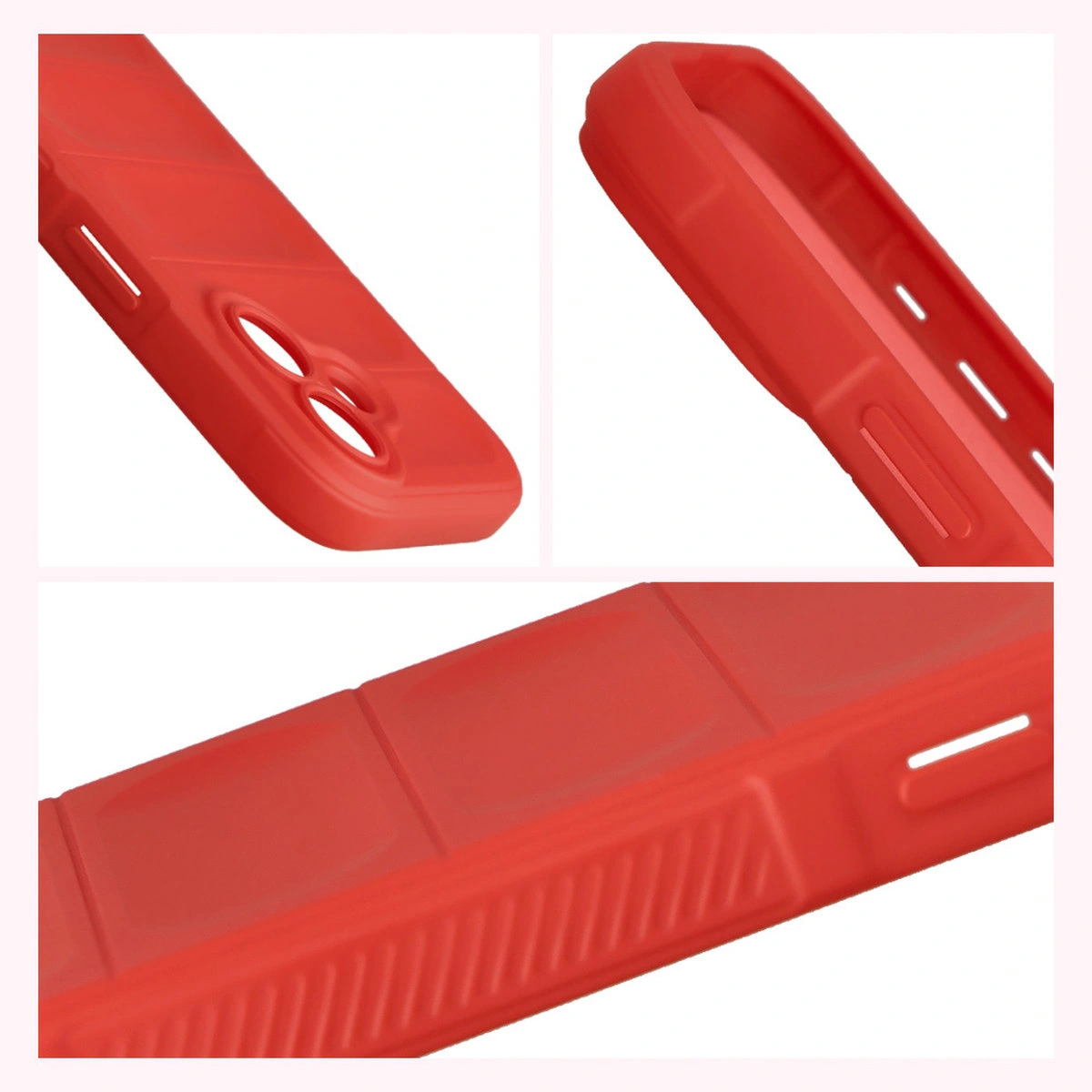 Textured sides and raised edges of the screen and camera in the Bison Case Tur for Apple iPhone 17
