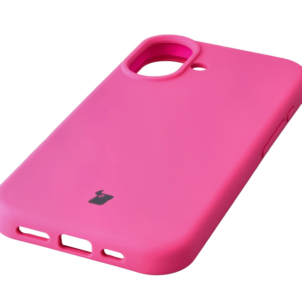 Zbliżenie na precyzyjne wycięcia i możliwość ładowania indukcyjnego w etui Bizon Soft Case