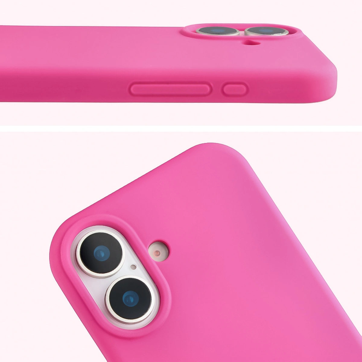 Zbliżenie na wycięcie na obiektywy w etui Bizon Soft Case