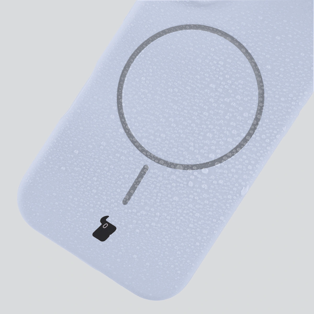 Zbliżenie na materiał Bizon Soft Case Magnetic do Apple iPhone 17