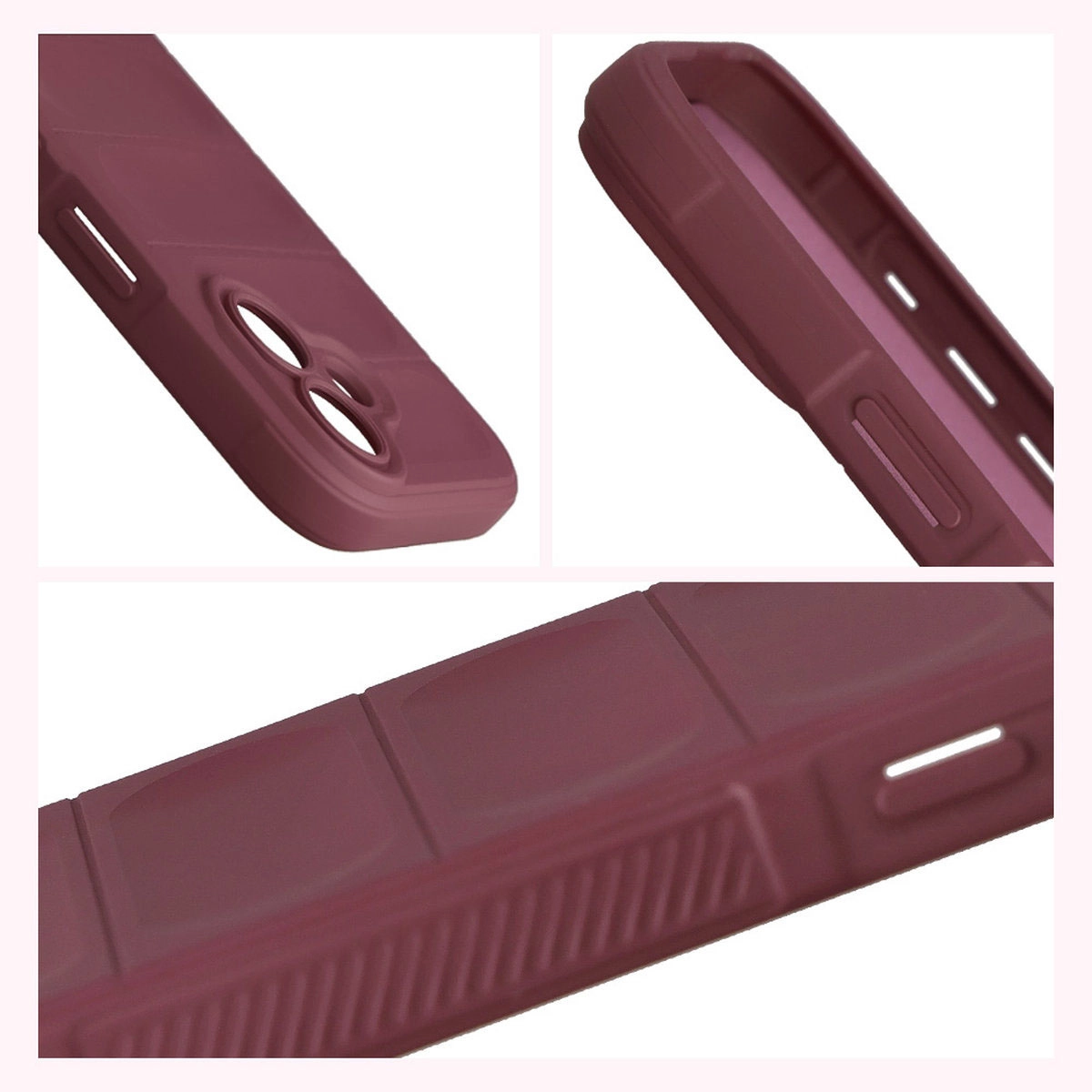 Raised edges and non-slip surface in the Bison Case Tur for Apple iPhone 17