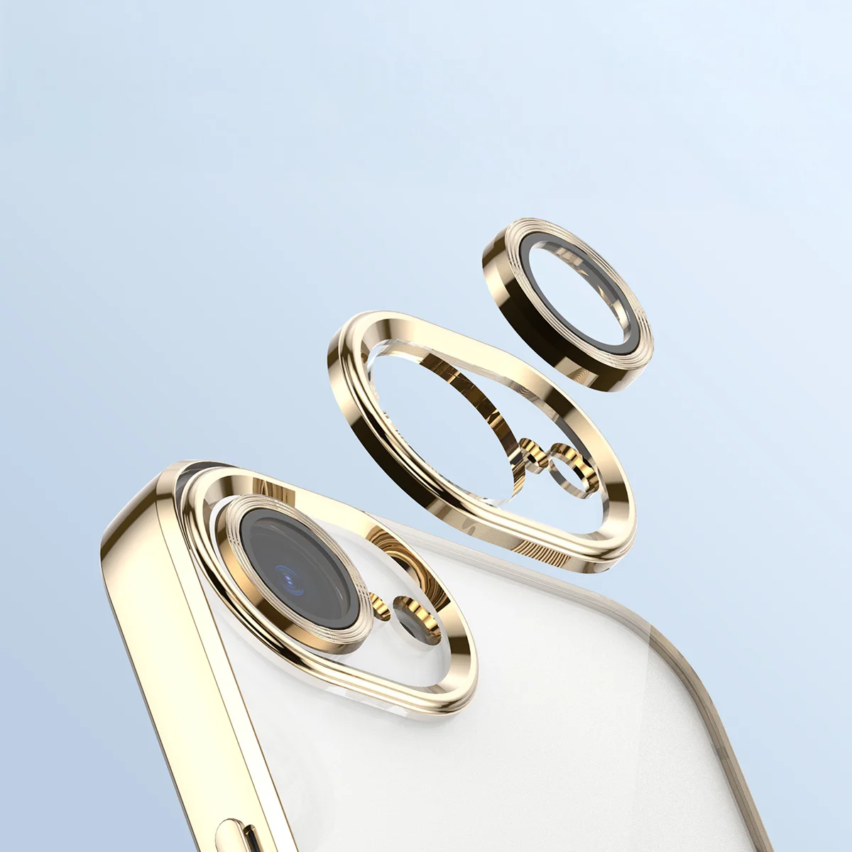 Metaliczna ramka, podniesione krawędzie i zintegrowane osłony w etui Bizon Case GuardO do Apple iPhone 17e /  Apple iPhone 16e