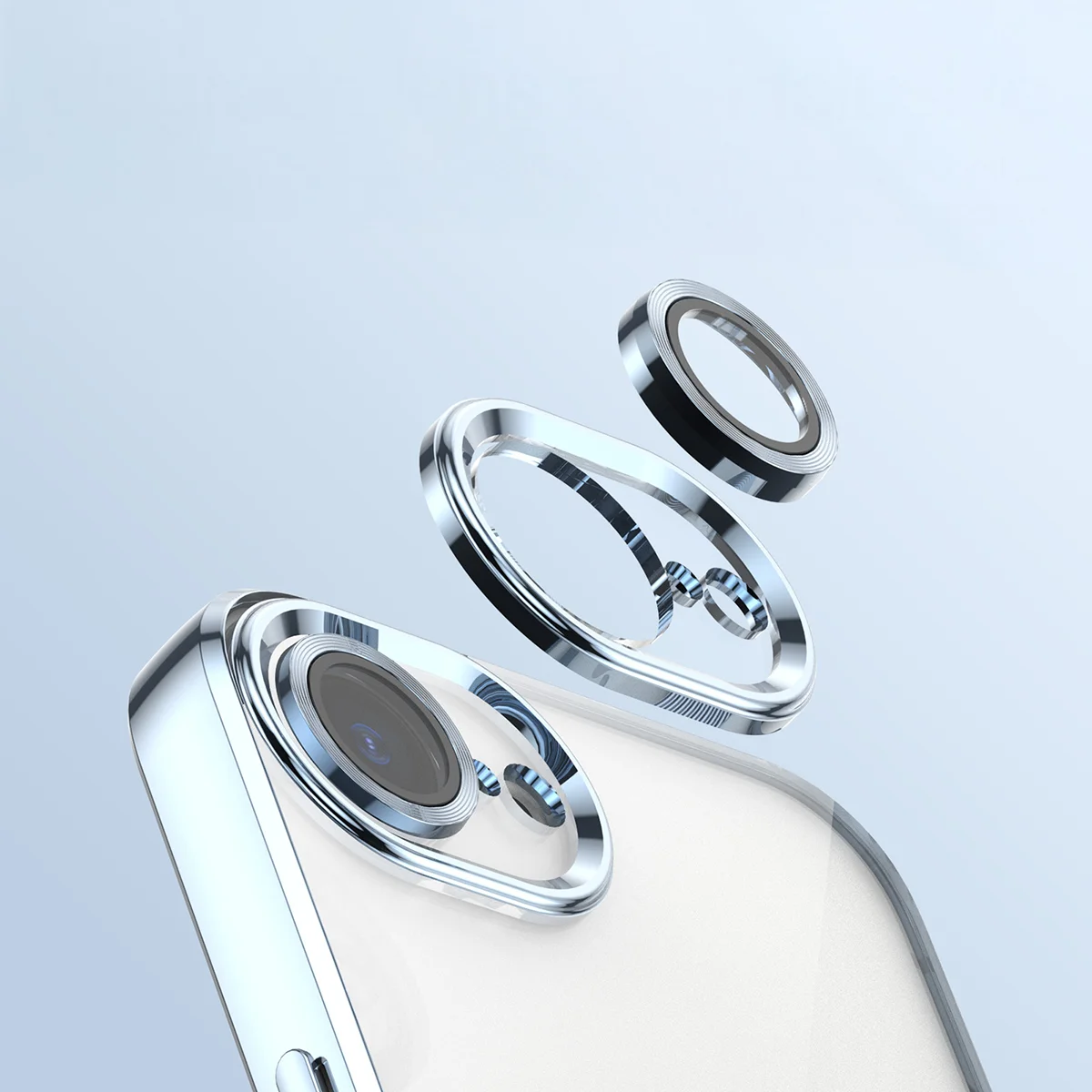 Metaliczna ramka, podniesione krawędzie i zintegrowane osłony w etui Bizon Case GuardO do Apple iPhone 17e /  Apple iPhone 16e
