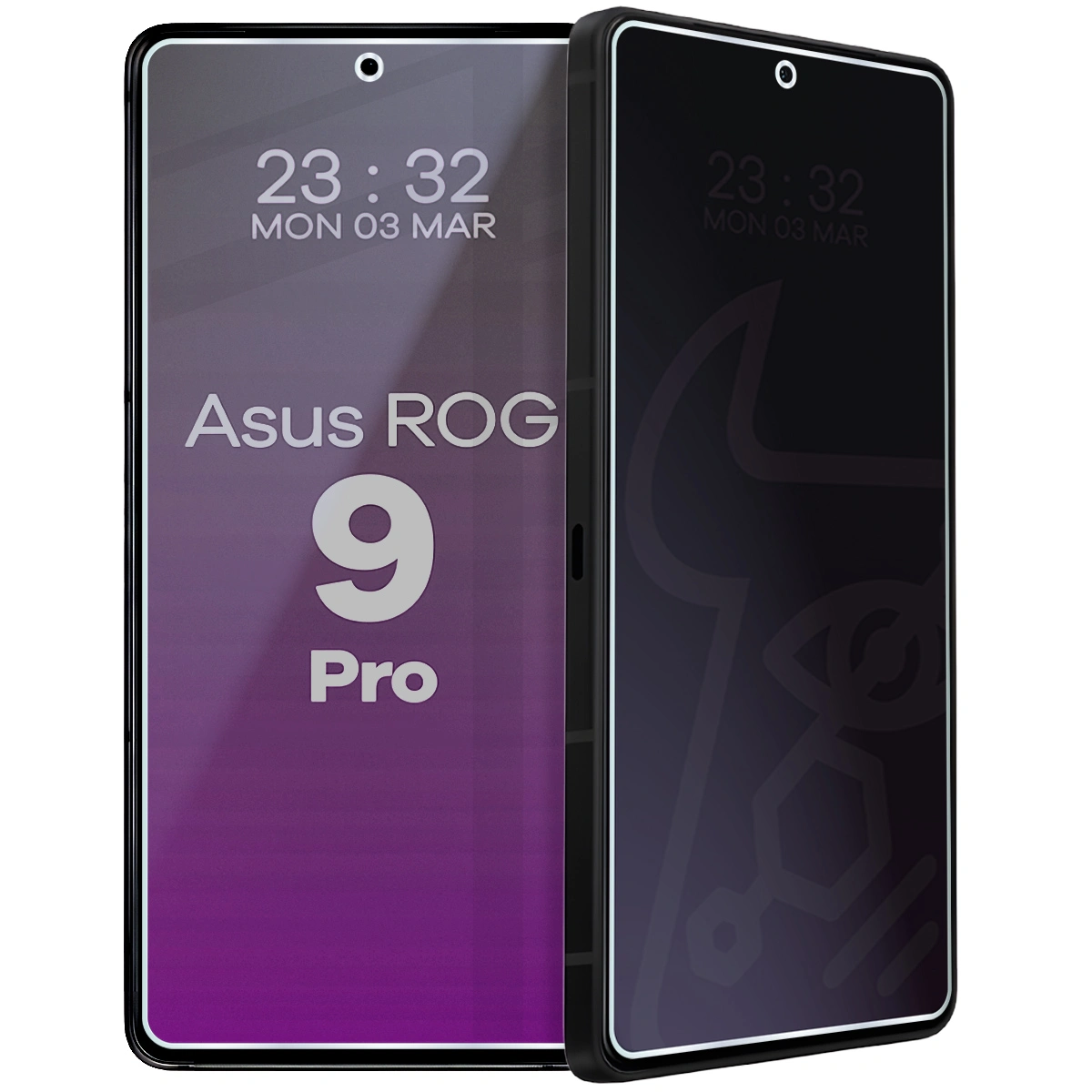 Szkło hybrydowe prywatyzujące Bizon Glass Mule Shadow do Asus ROG Phone 9 Pro