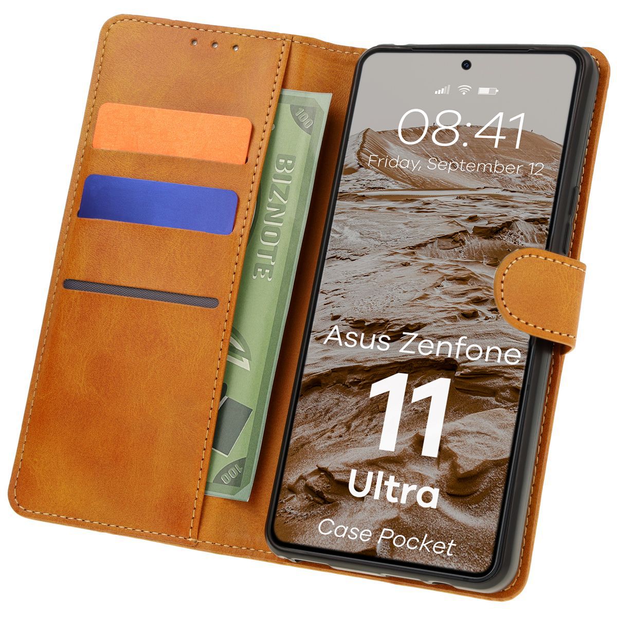 Bizon Case Pocket flip case for Asus Zenfone 11 Ultra