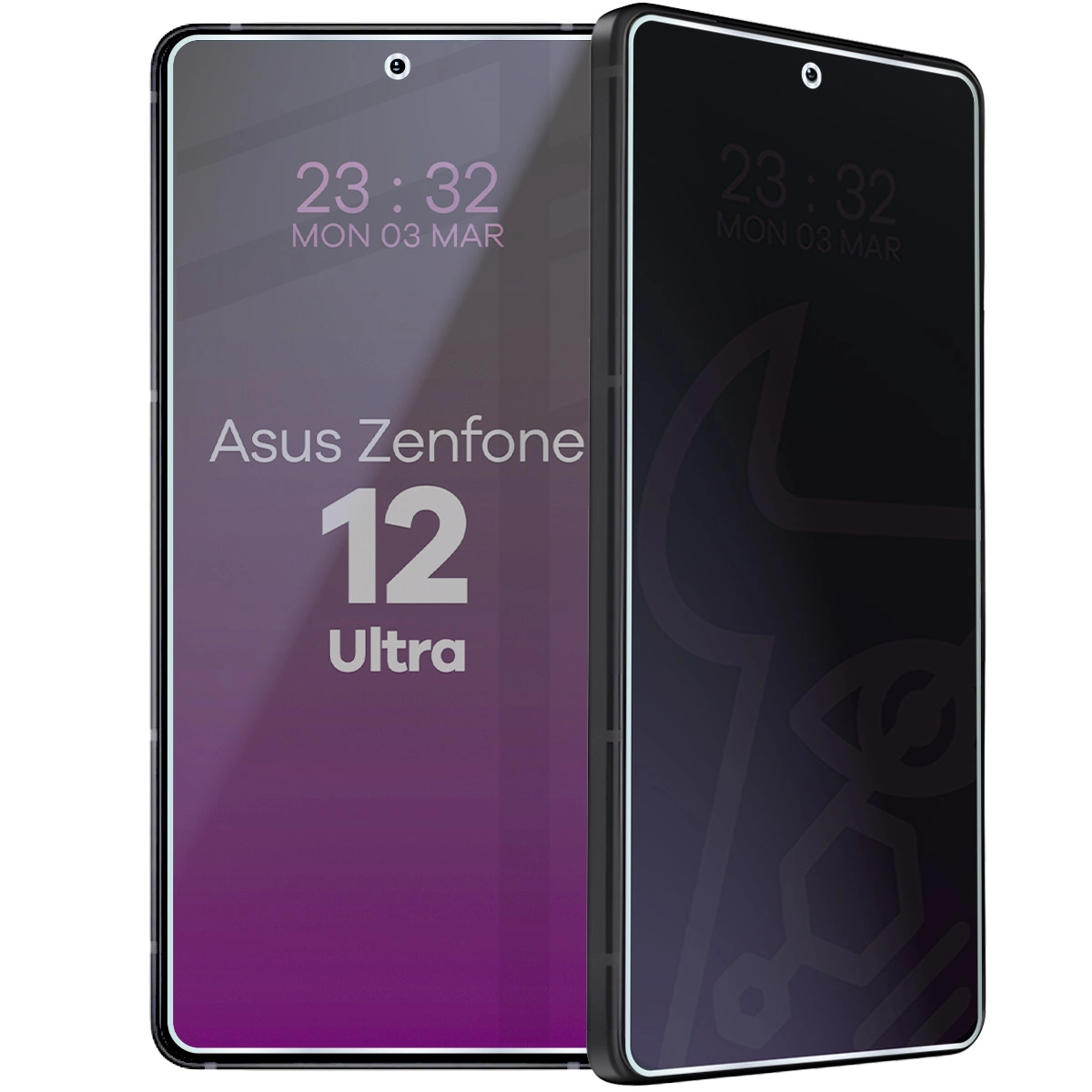 Szkło hybrydowe prywatyzujące Bizon Glass Mule Shadow do Asus Zenfone 12 Ultra