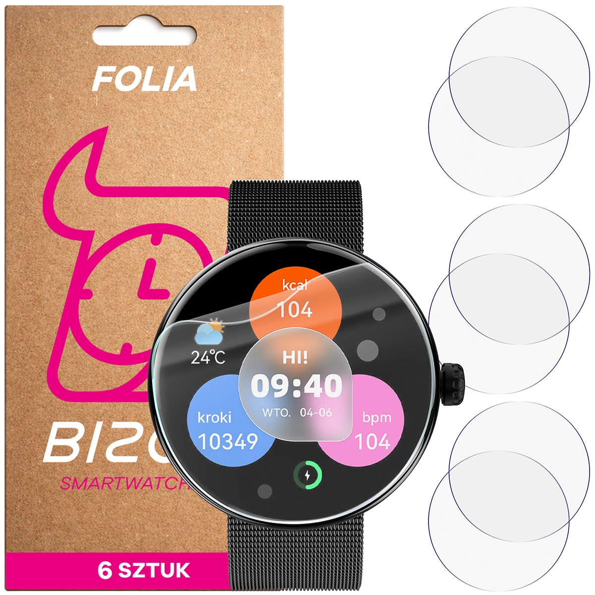 Bizon Watch Film HydroFlex for Forever Forevive 5