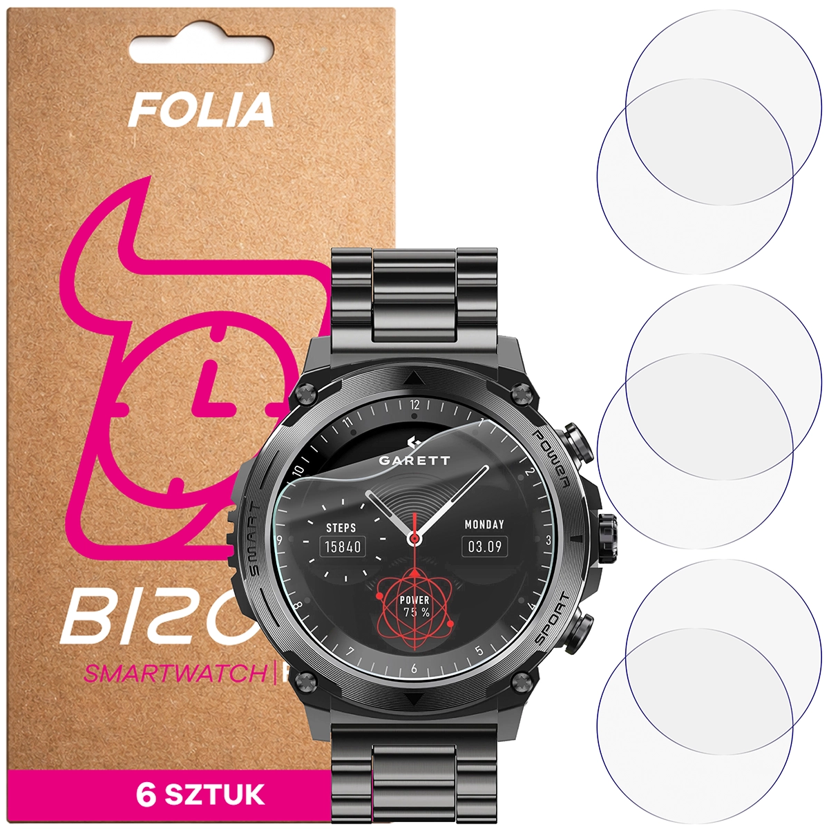 Bizon Watch Film HydroFlex for Garett Atom