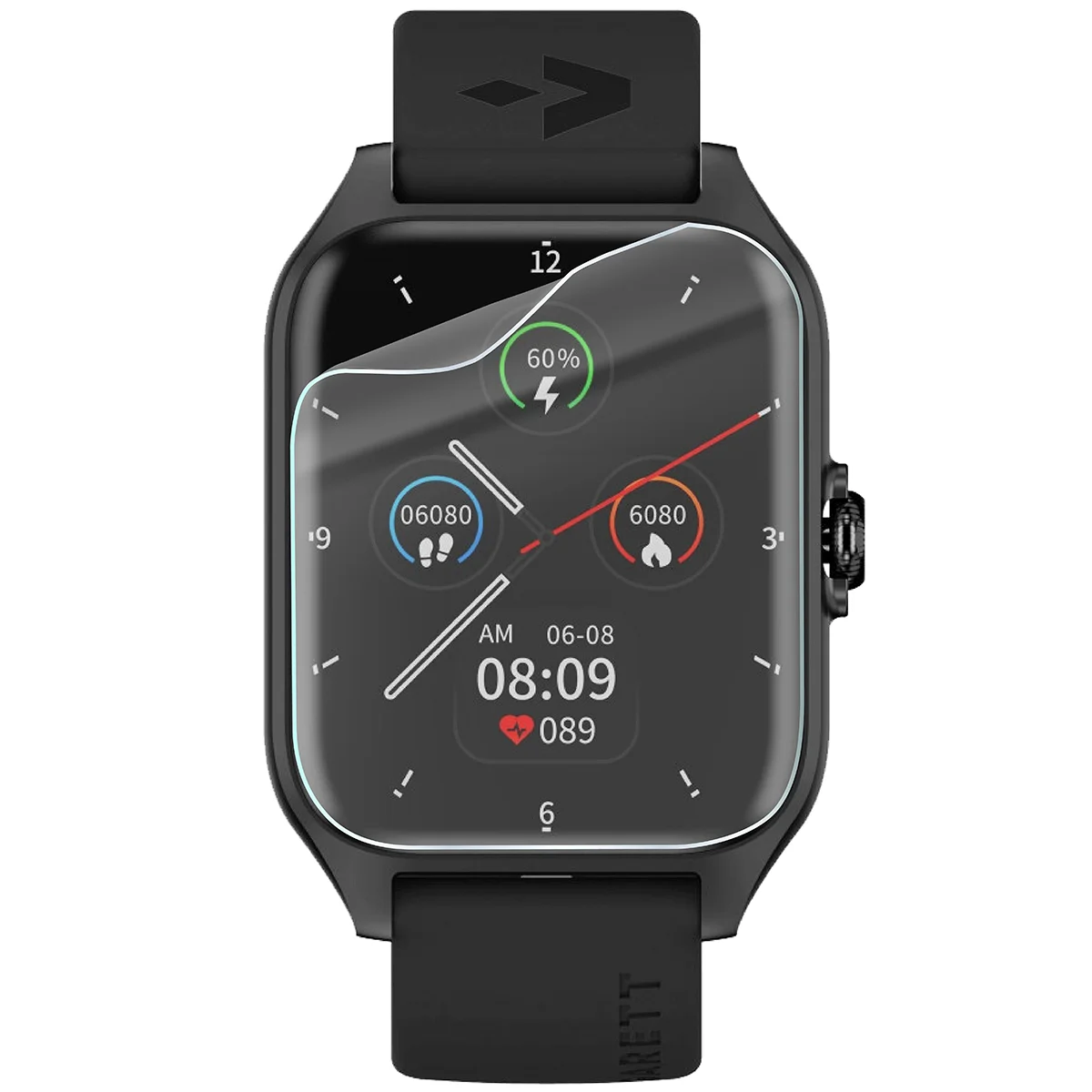 Bizon Watch Film HydroFlex hydrogel film for Garett GRC Activity 2 on a watch