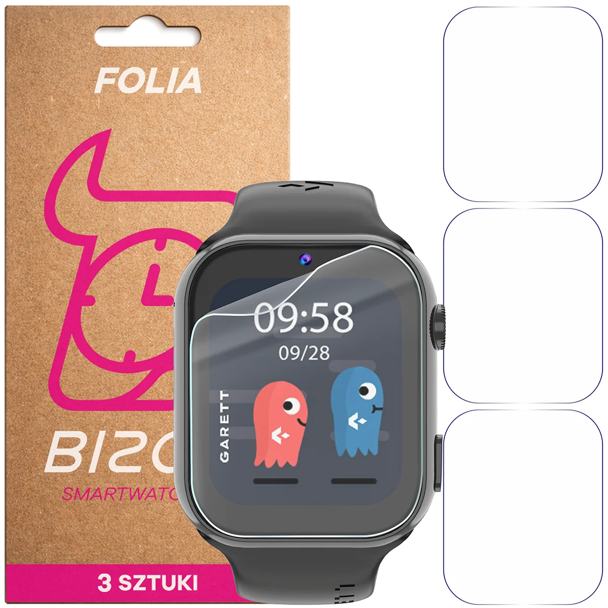 Folia hydrożelowa Bizon Watch Film HydroFlex dla Garett Kids Twin 2 4G