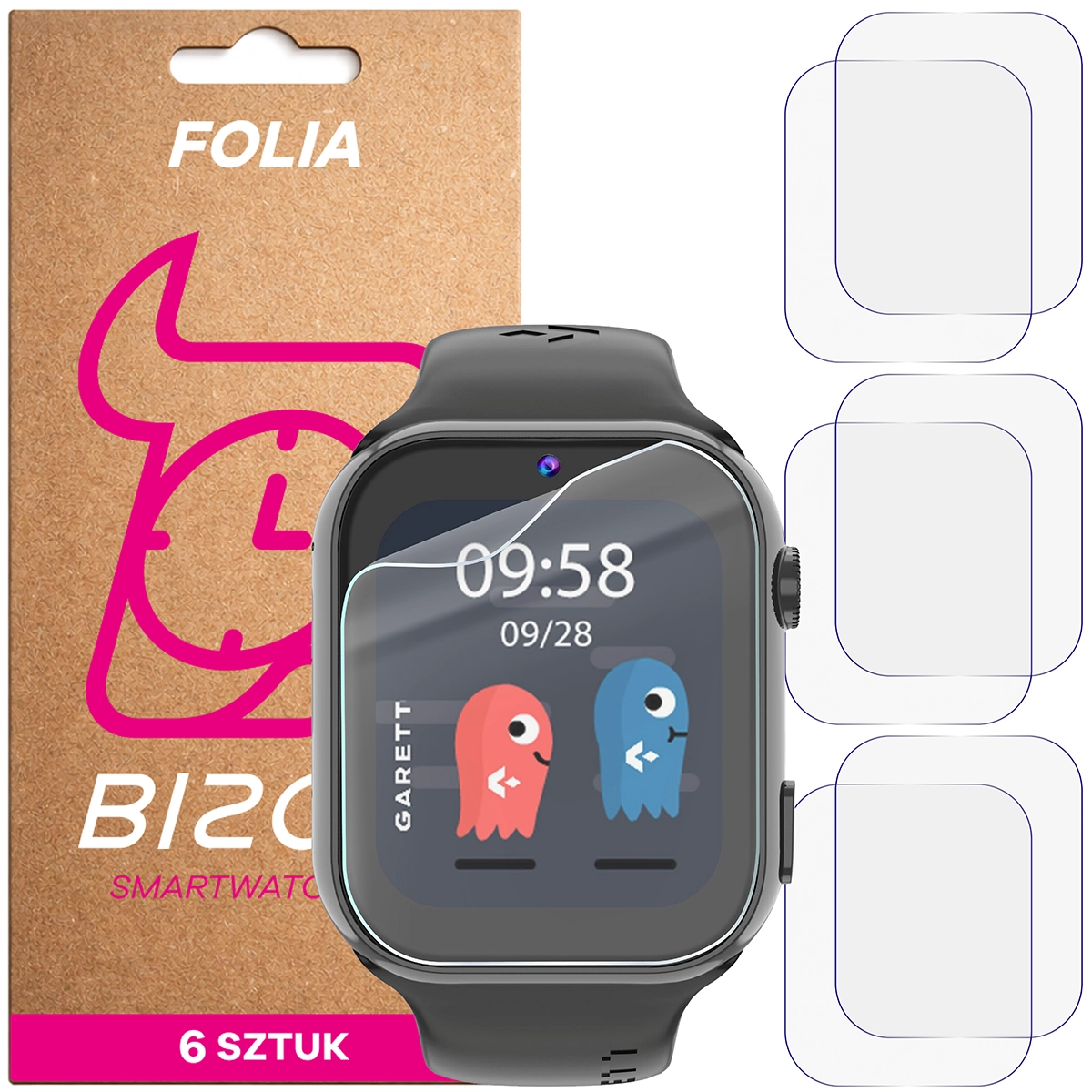 Folia hydrożelowa Bizon Watch Film HydroFlex dla Garett Kids Twin 2 4G