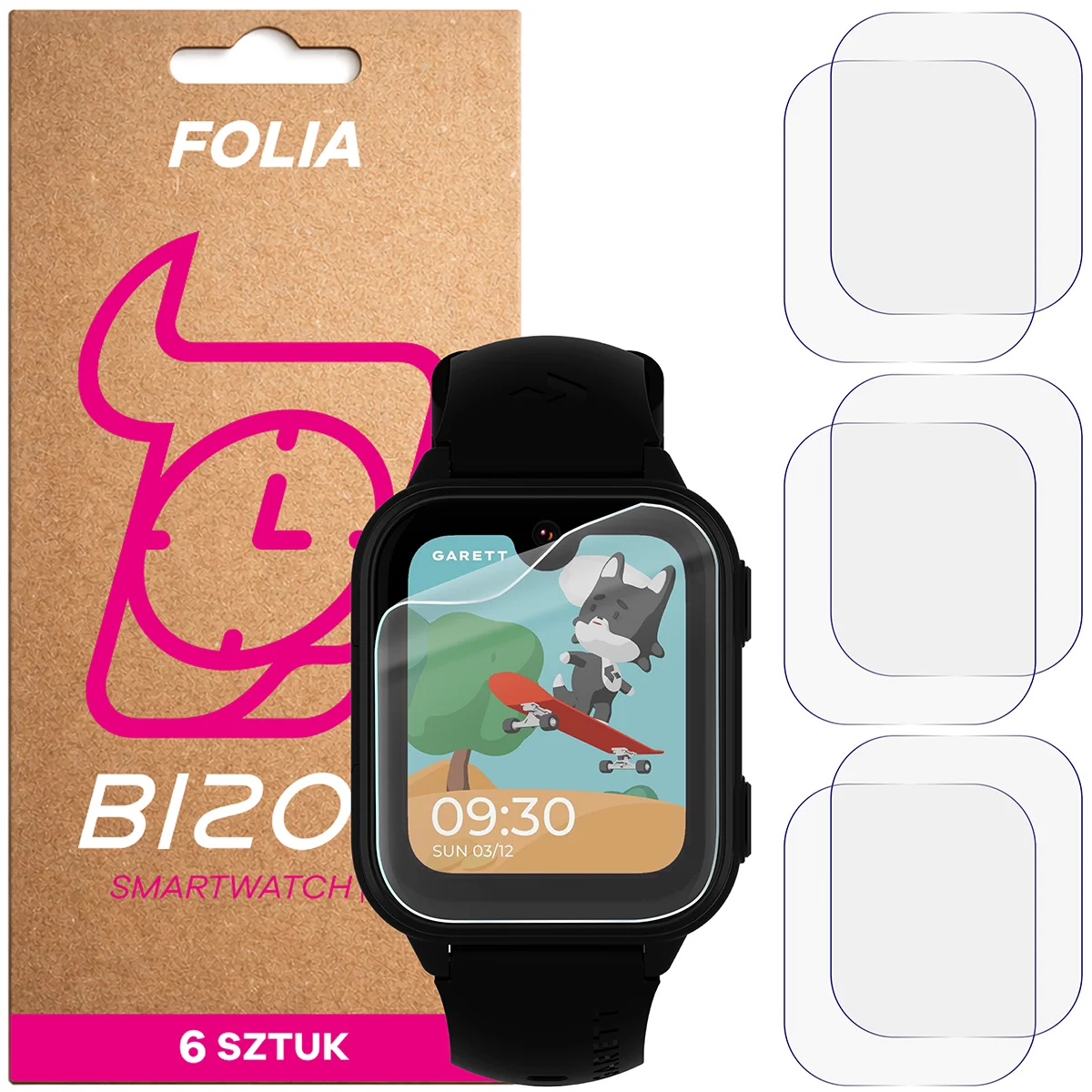 Bizon Watch Film HydroFlex hydrogel film for Garett Kids Vibe 4G
