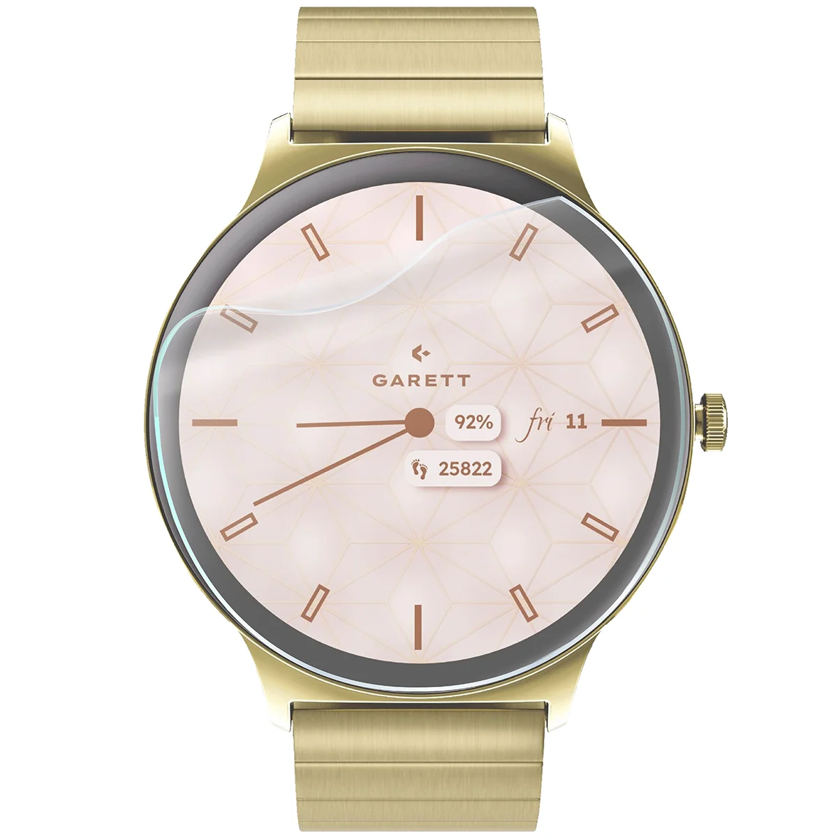 Bizon Watch Film HydroFlex hydrogel film for Garett Verona 2 on the watch