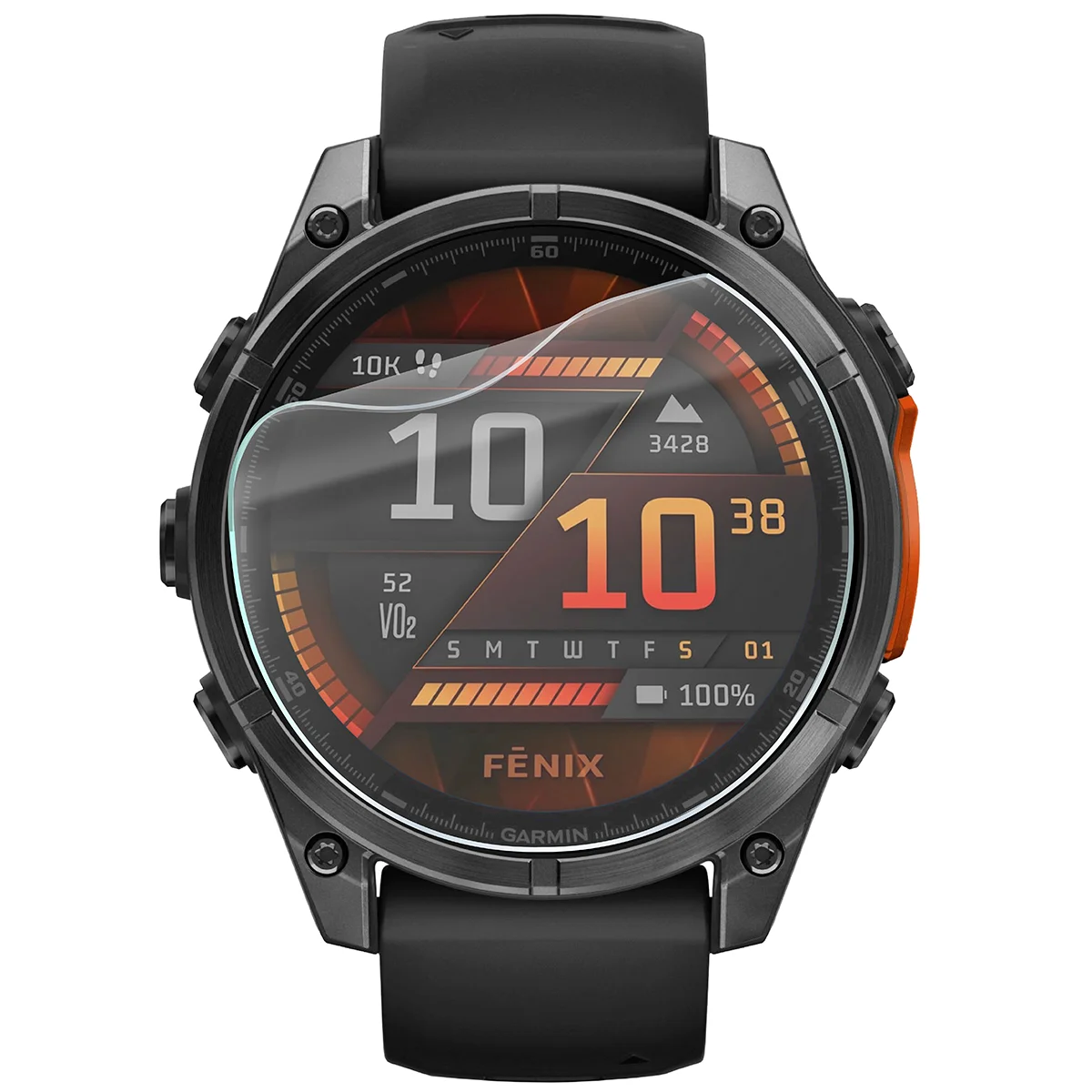 Folia hydrożelowa Bizon Watch Film HydroFlex do Garmin Fenix 8 AMOLED 47 mm na zegarku